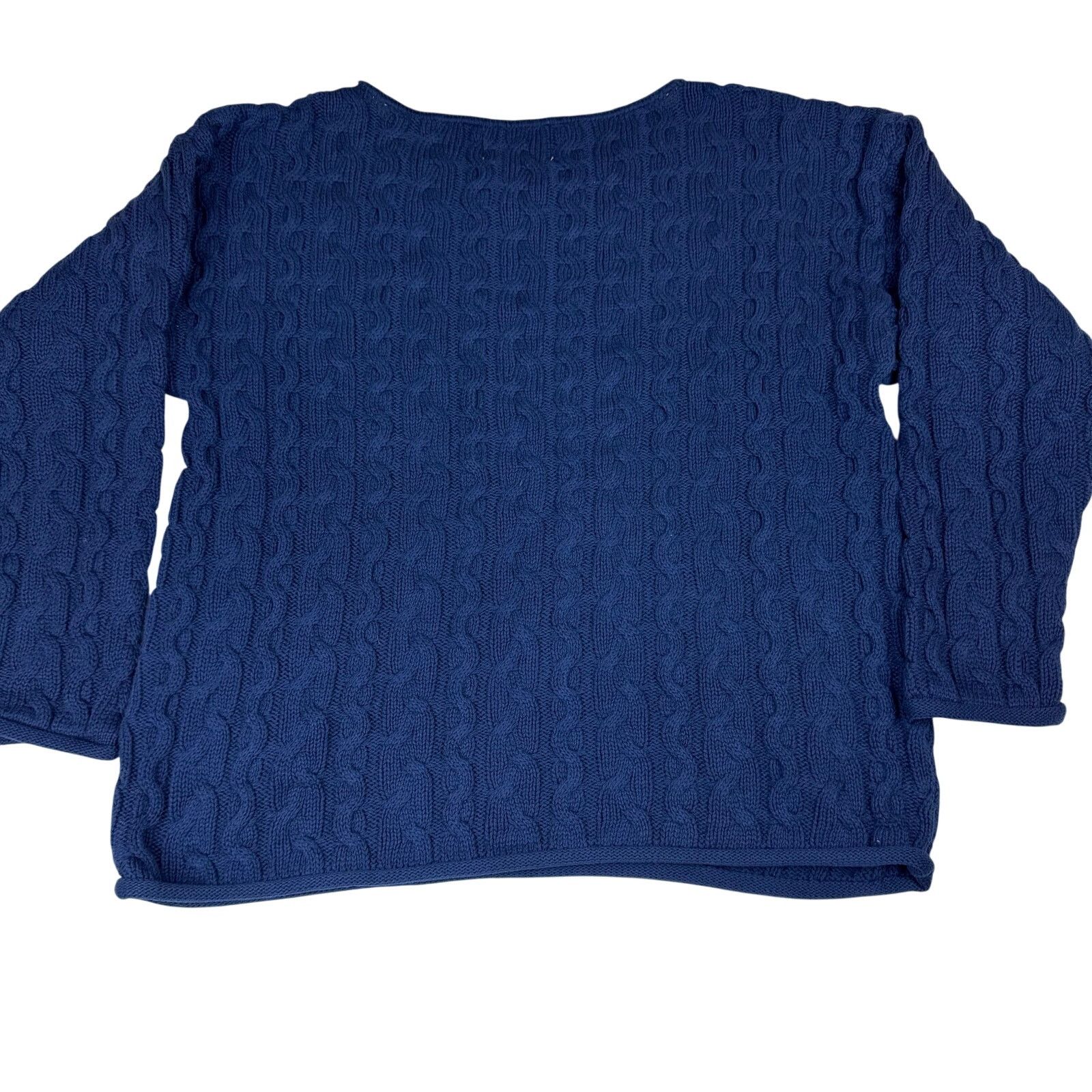 Express Vintage Express Tricot Blue Cable Knit Sweater - Medium Size M / US 6-8 / IT 42-44 - 2 Thumbnail