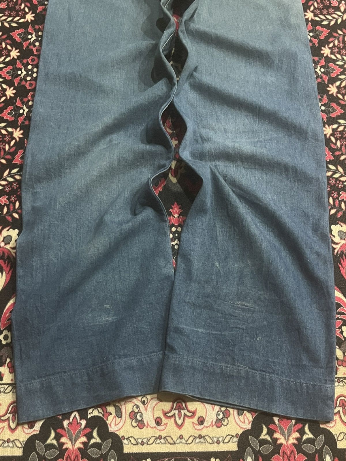 OMNIGOD Vintage Japanese Brand Omnigod Blue Washed Fatigue Pants Size US 30 / EU 46 - 10 Thumbnail