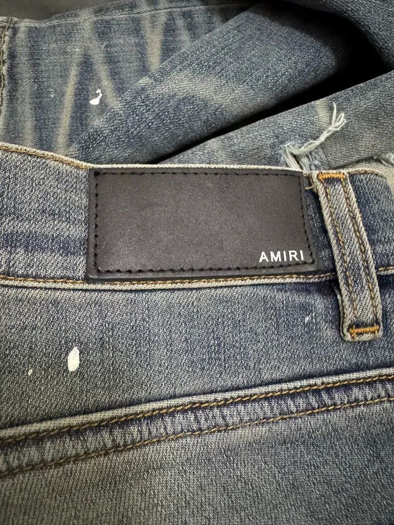 Amiri Amiri Medal patchwork splashed blue denim W31, multi-eleme Size US 31 - 5 Thumbnail