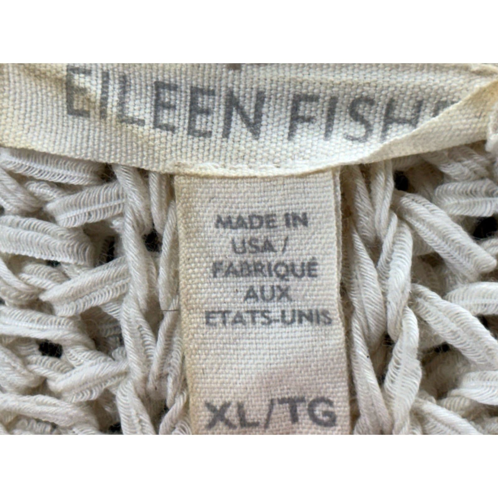 Eileen Fisher EILEEN FISHER Cardigan Women’s Adult XL Ivory Loose Knit Open Coastal Sweater Size XL / US 12-14 / IT 48-50 - 7 Thumbnail