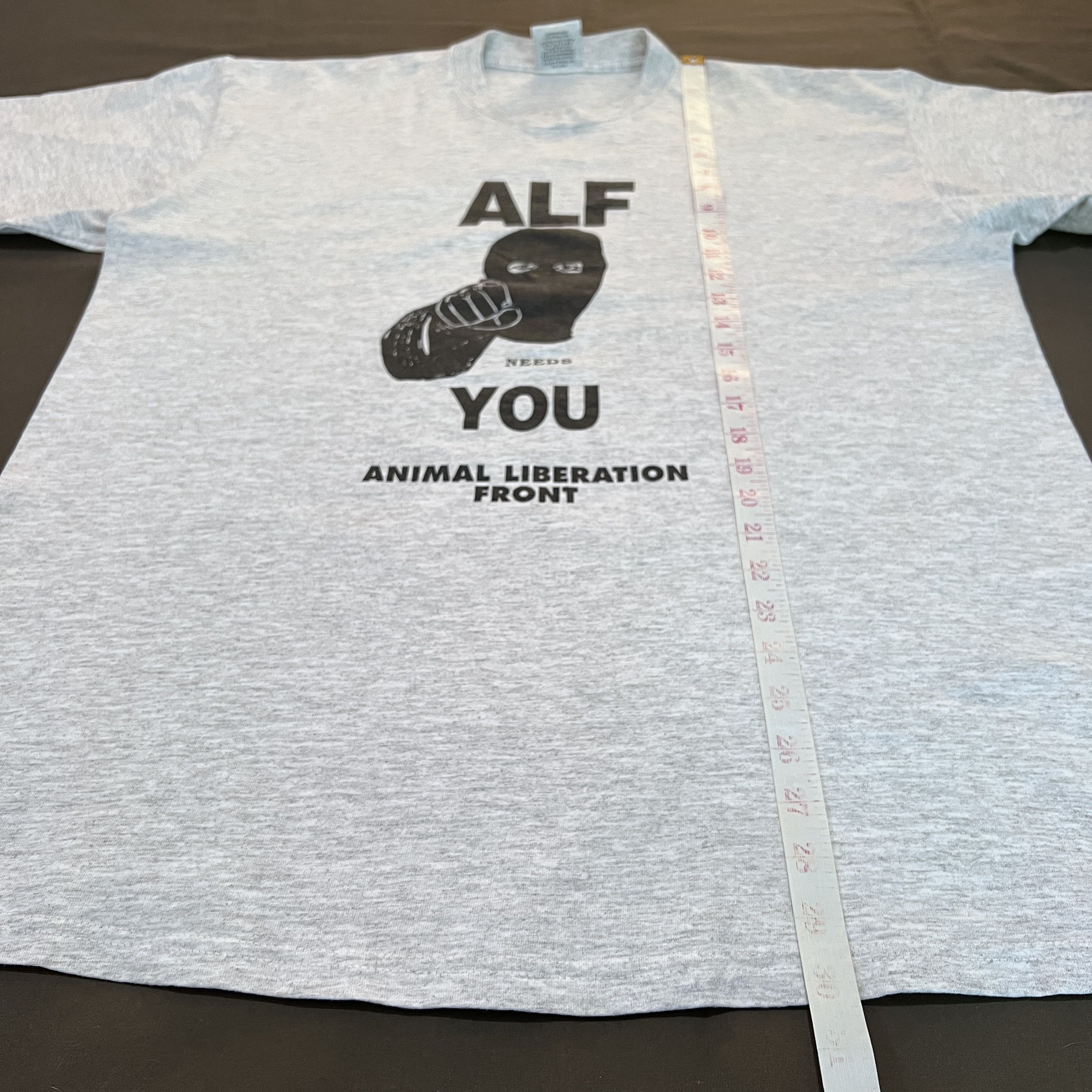 Vintage Vintage 90s ALF Animal Liberation Front Promo Tee XL Size US XL / EU 56 / 4 - 7 Thumbnail