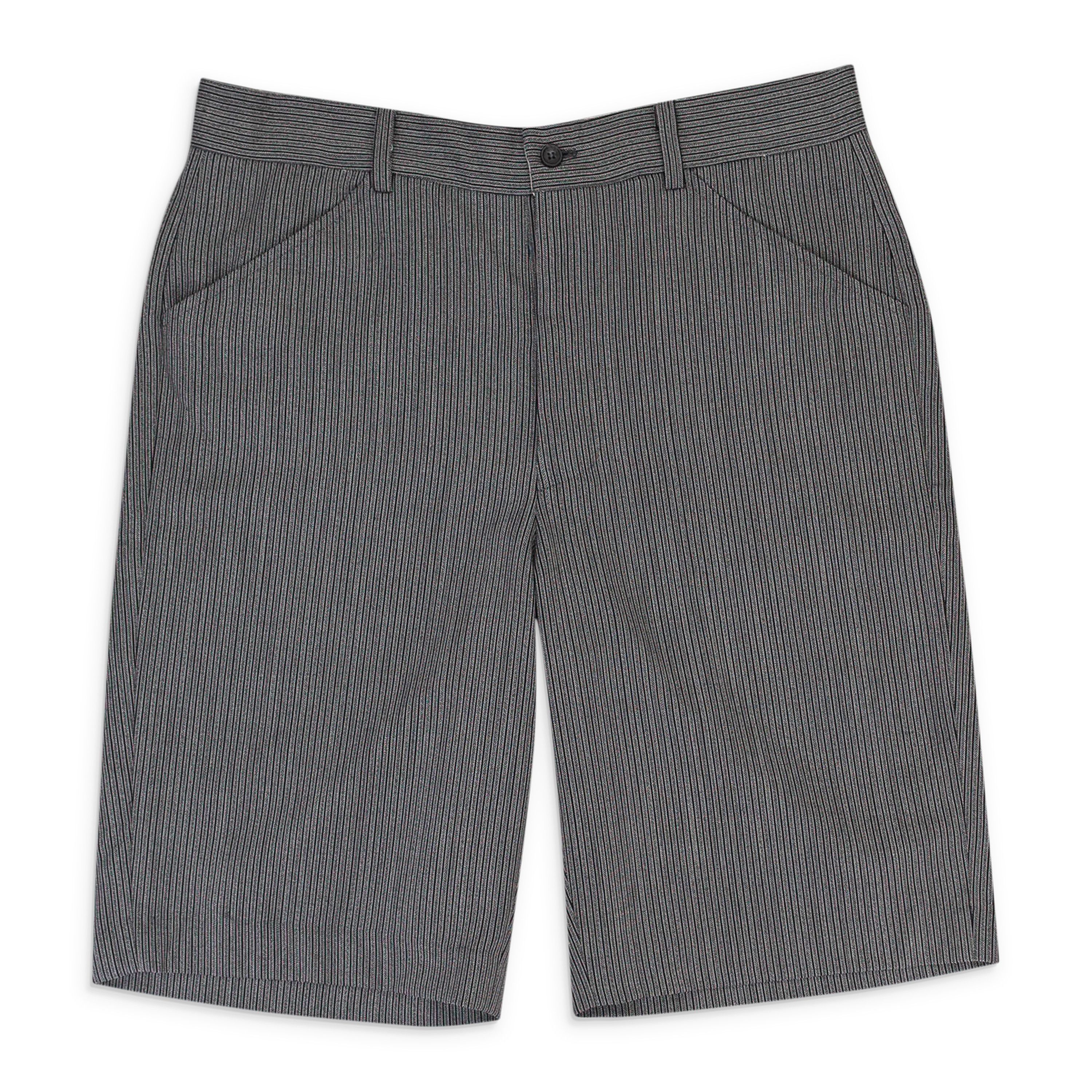 Freemans Sporting Club Grey Stripe Wool Shorts Size 30 Size US 30 / EU 46 - 1 Thumbnail