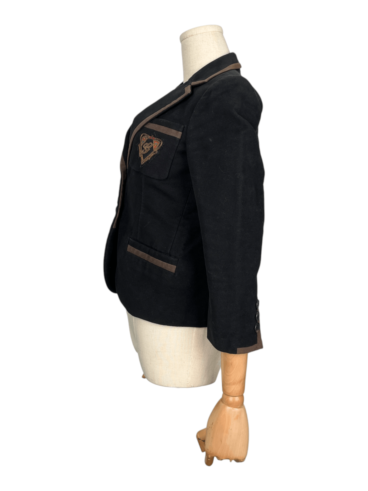Gucci Gucci Black Cotton School Jacket With Embroided "G" Logo Size XS / US 0-2 / IT 36-38 - 3 Thumbnail
