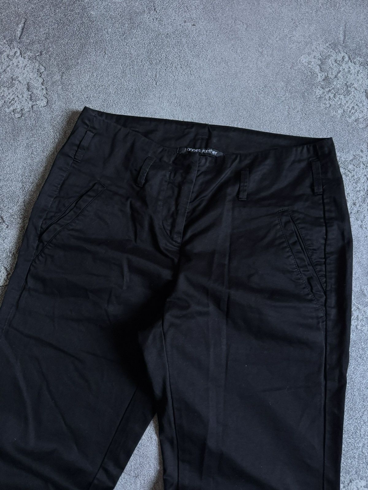 hannes roether Hannes Roether XS pants trousers casual chinos avantgarde Size 24" / US 00 / IT 34 - 6 Thumbnail