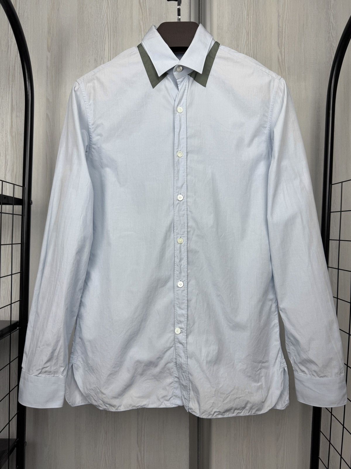 Lanvin Lanvin blue double collar long sleeve shirt Size US S / EU 44-46 / 1 - 2 Thumbnail