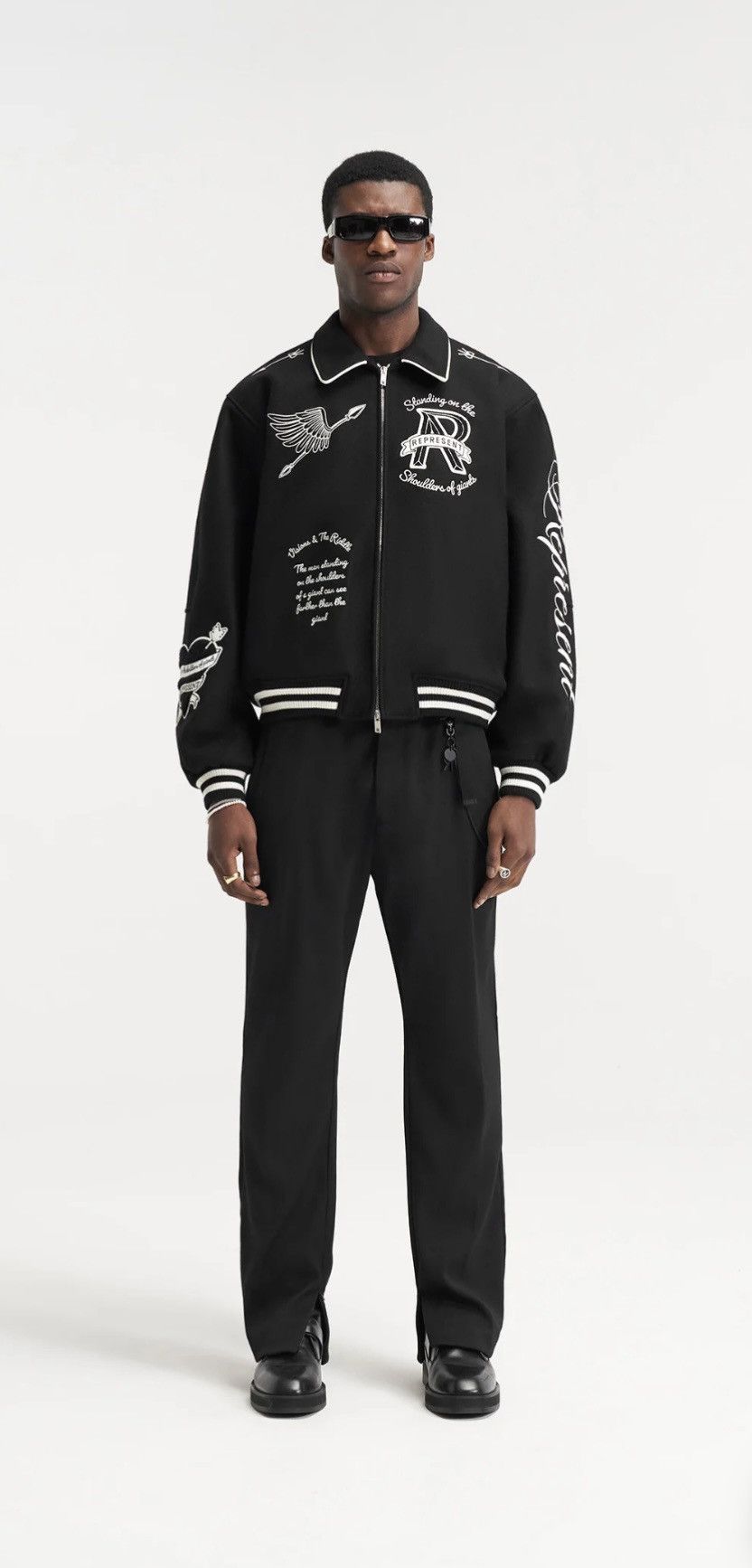 REPRESENT CHERUB WOOL VARSITY JACKET