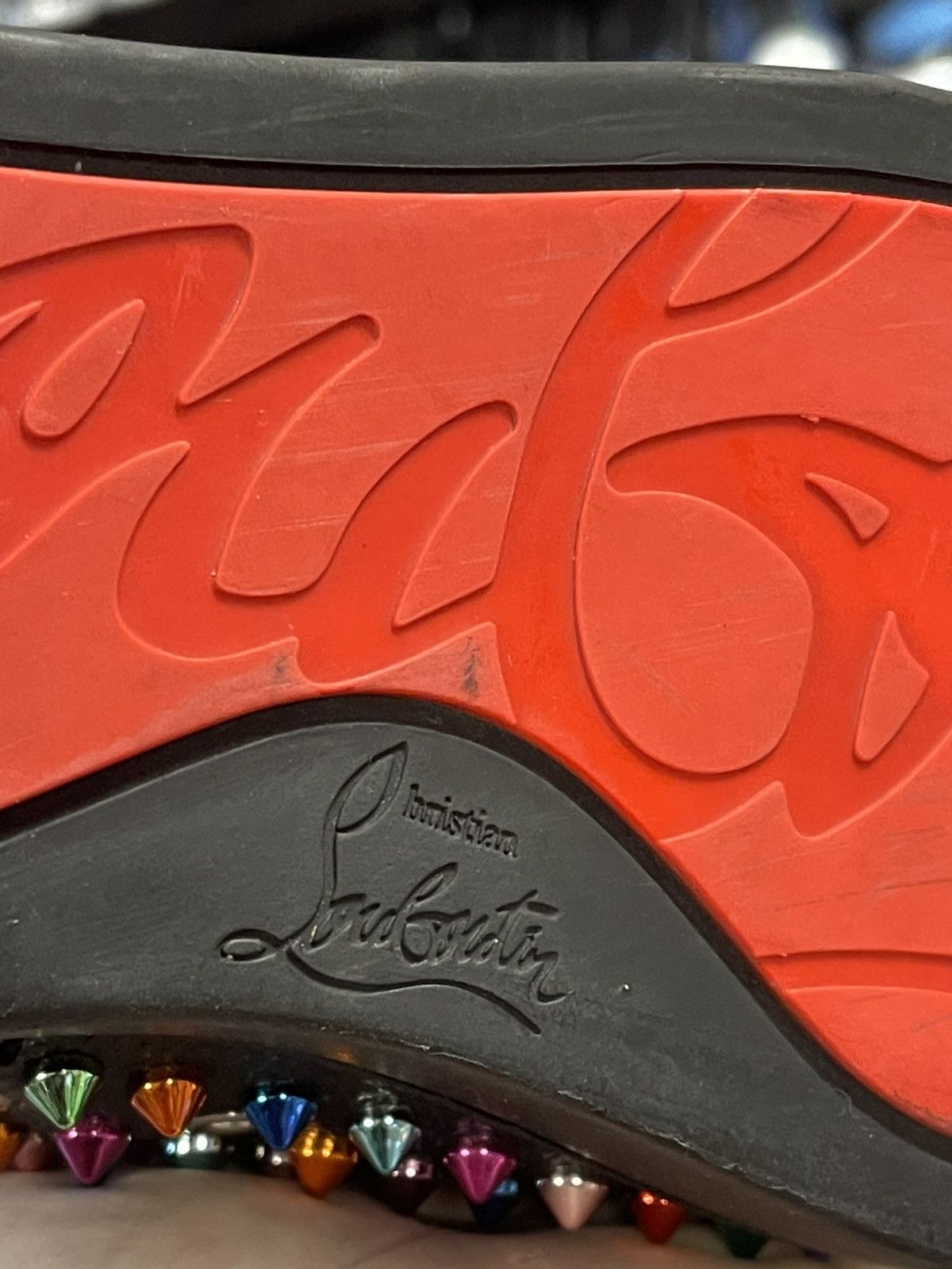 Christian Louboutin Size 8/41EU - Christian Louboutin Multi Color Spikes Size US 8 / EU 41 - 11 Thumbnail