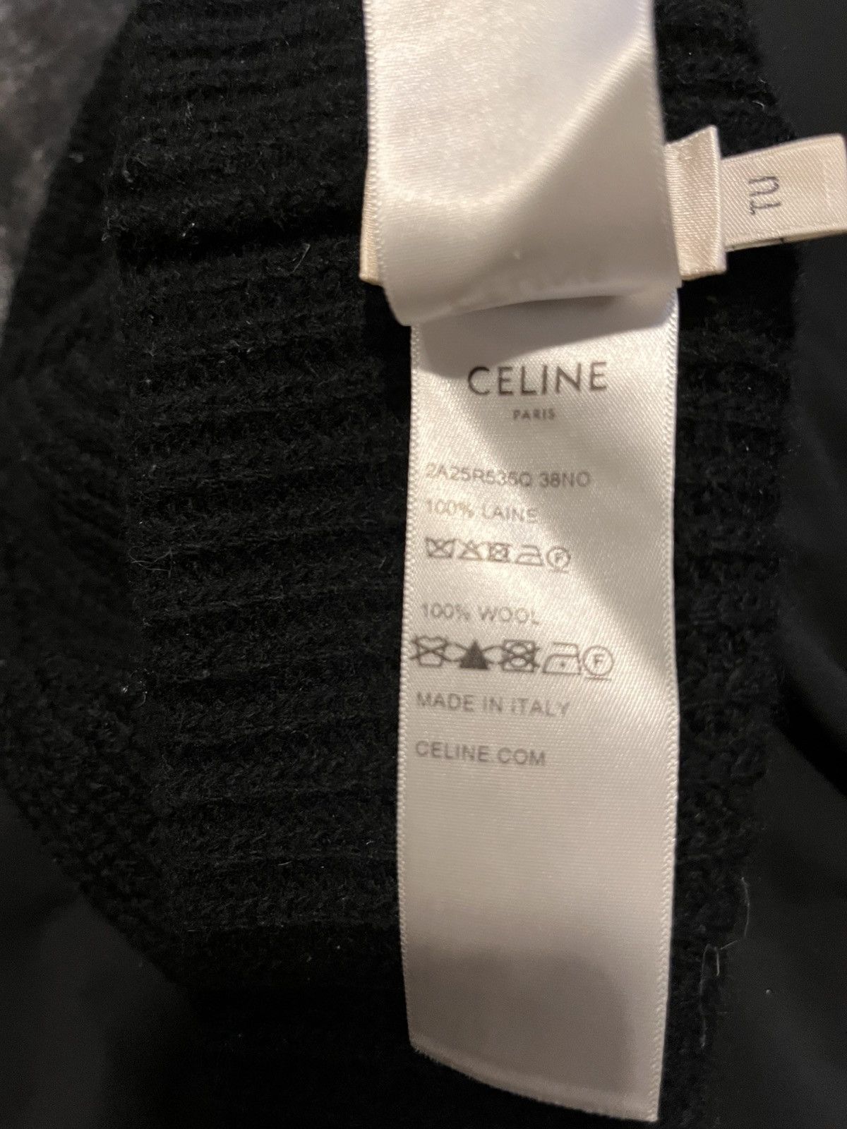 Celine Celine Black Vintage Logo Beanie Size 34 - 3 Thumbnail