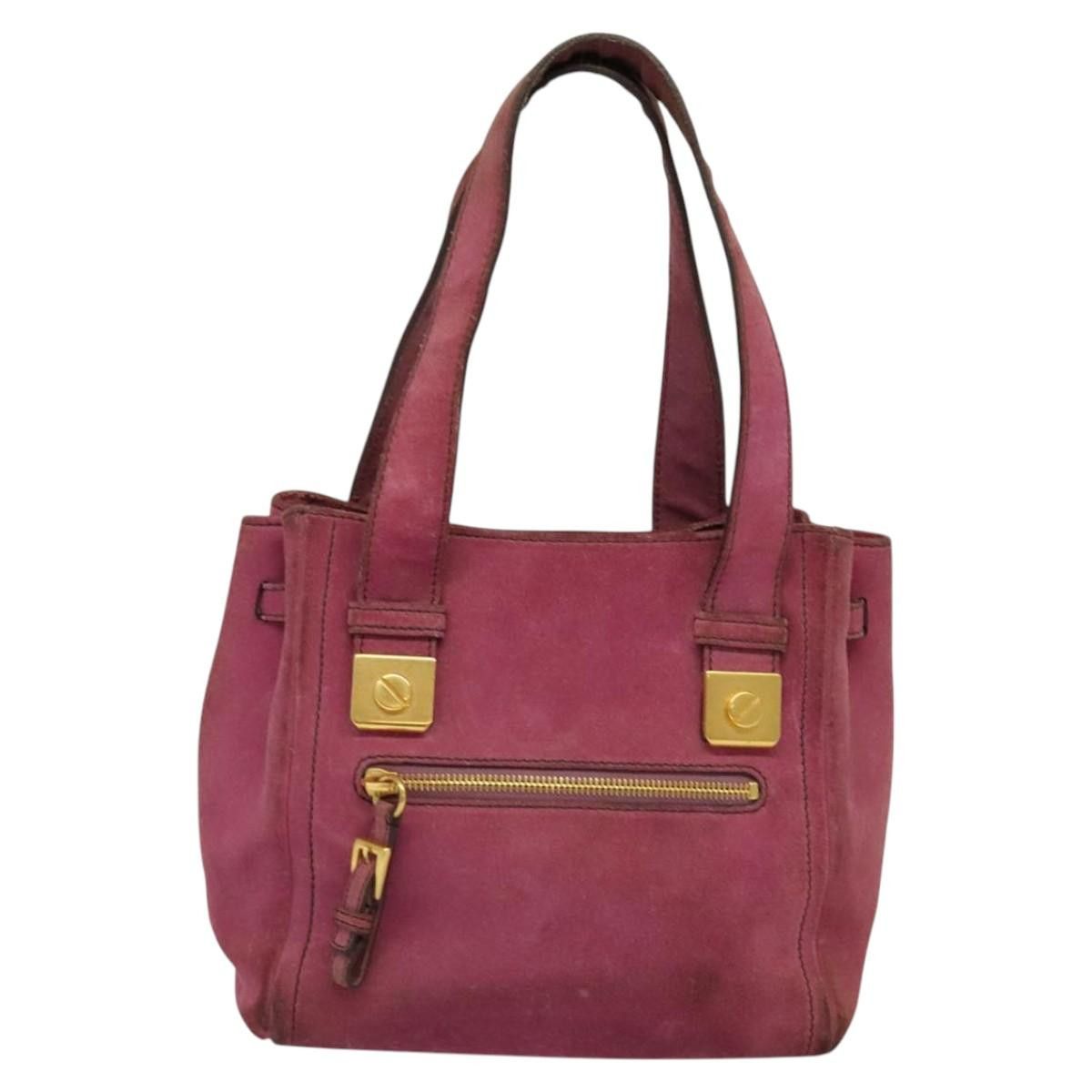 Prada PRADA Hand Bag Suede Pink Size ONE SIZE - 3 Thumbnail