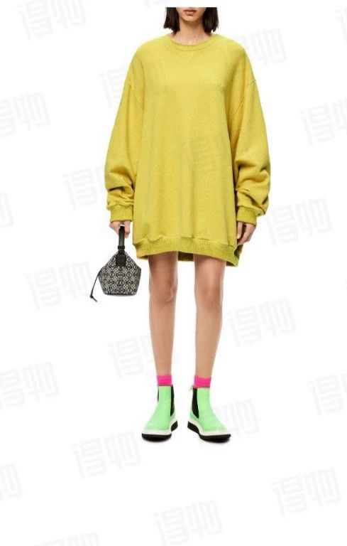 Loewe LOEWE Pure color Logo embroidered sports long sleeve dress Size S / US 4 / IT 40 - 9 Thumbnail