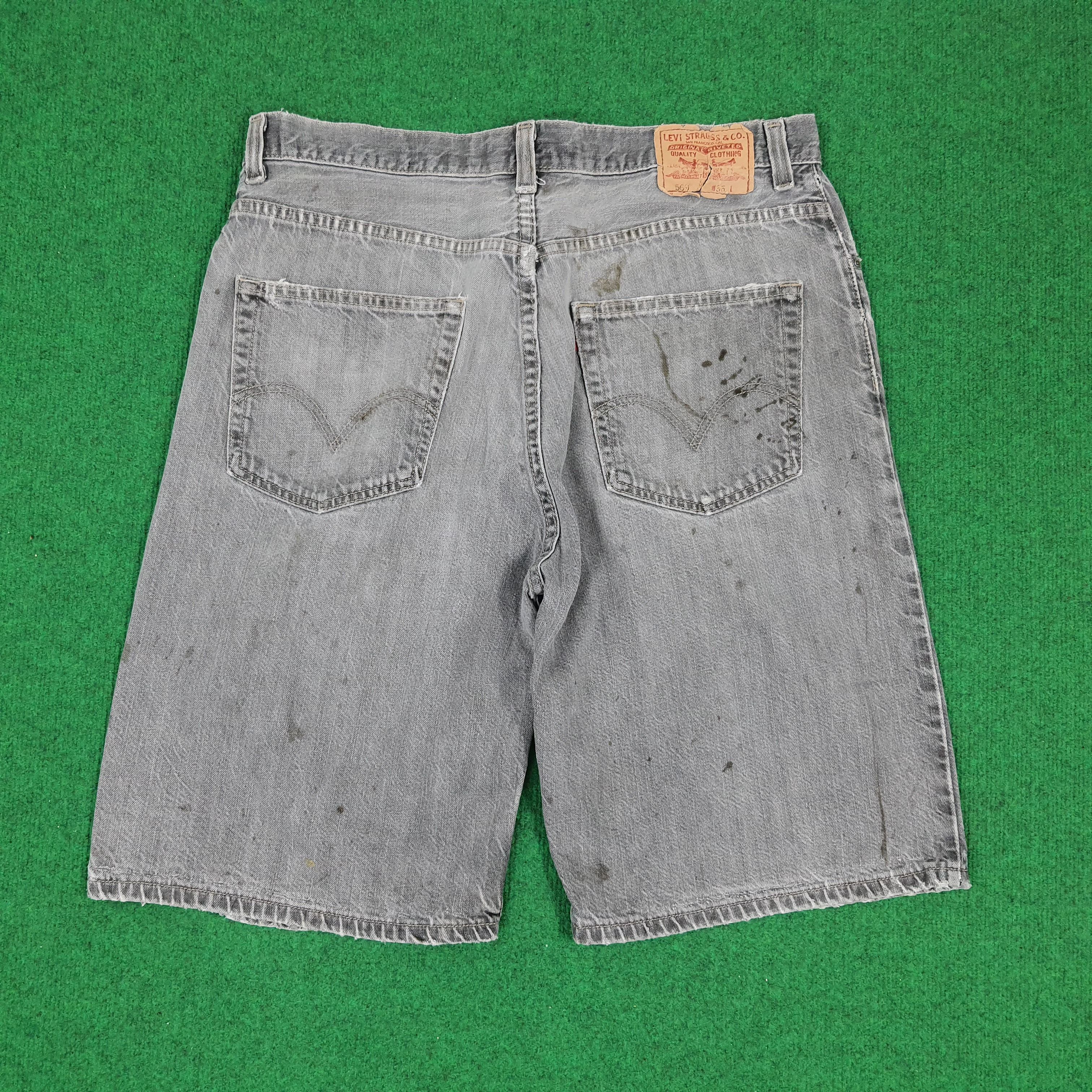 Levi's × Vintage Vintage Levi's 569 Loose Distressed Short Jeans Size US 36 / EU 52 - 3 Thumbnail