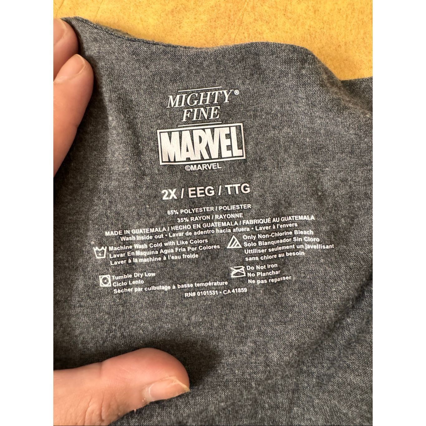 Marvel Comics Marvel Avengers Graphic Tank Top | Mighty Fine Gray Racerback Plus Size 2X Size XXL / US 16-18 / IT 52-54 - 5 Thumbnail