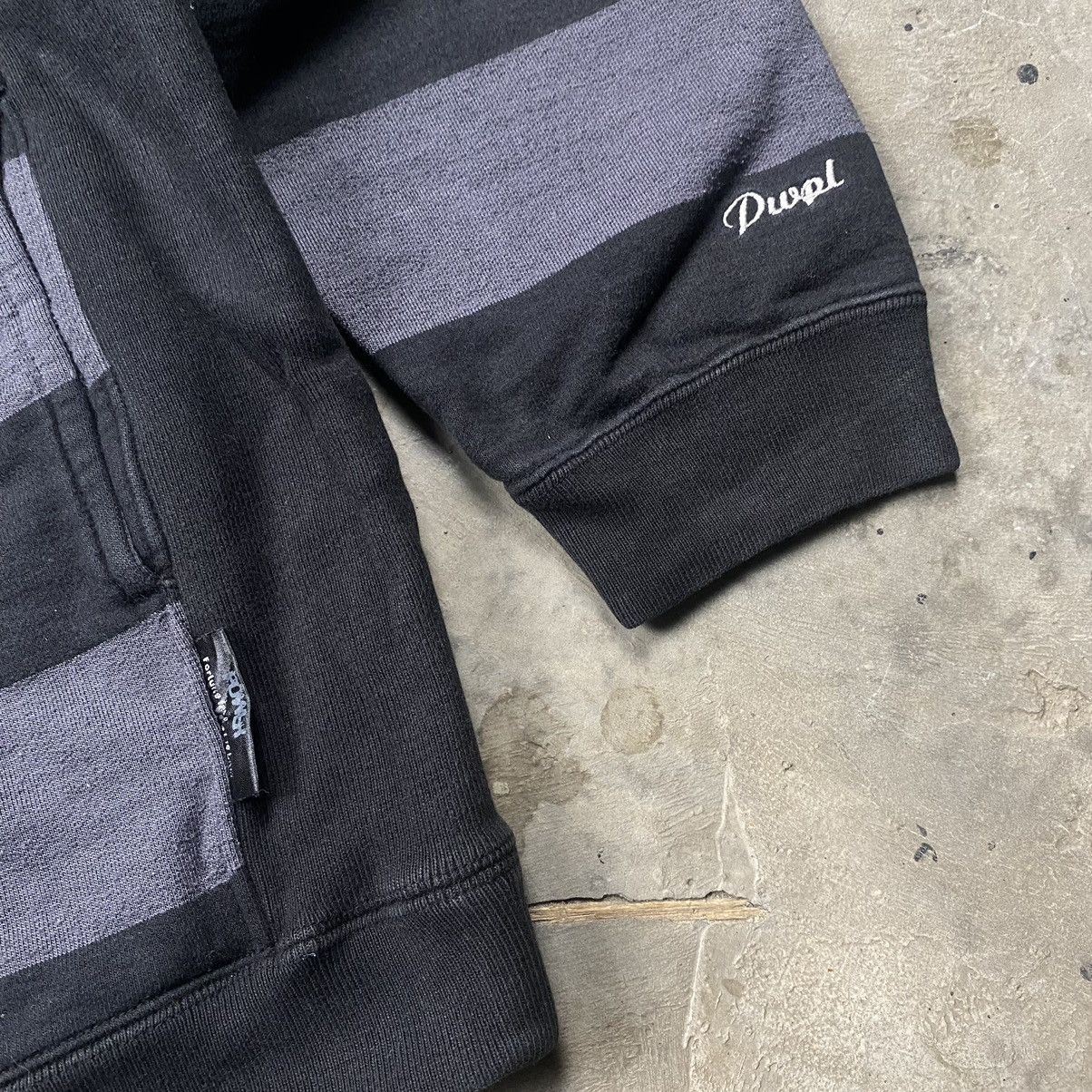 Japanese Brand × Vintage y2k Hybrid PowerToPeople Striped Reverse Weave Size US L / EU 52-54 / 3 - 5 Thumbnail