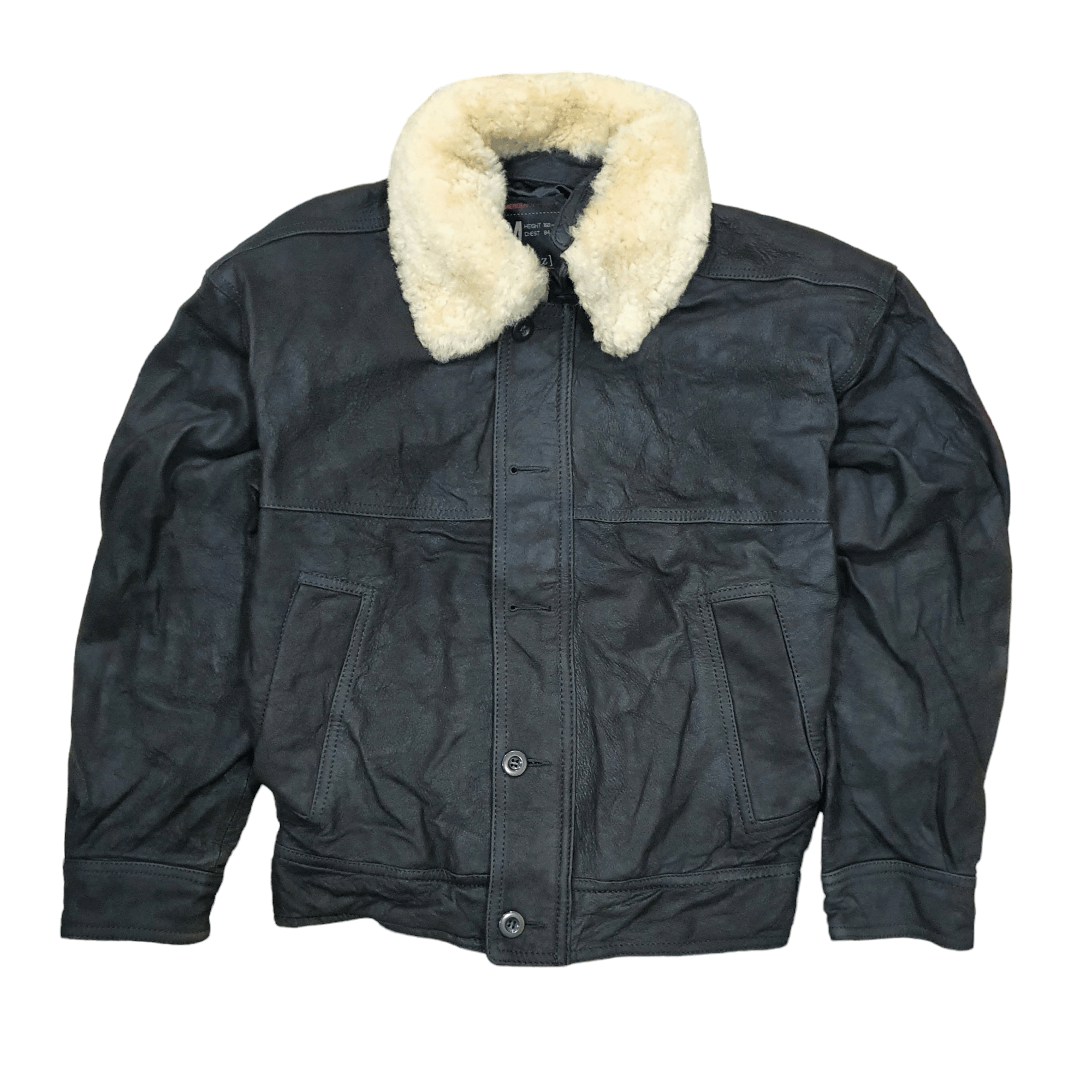 Rainbow Country vintage leather bomber jacket with white shearling Ìxi:z Size US M / EU 48-50 / 2 - 1 Thumbnail