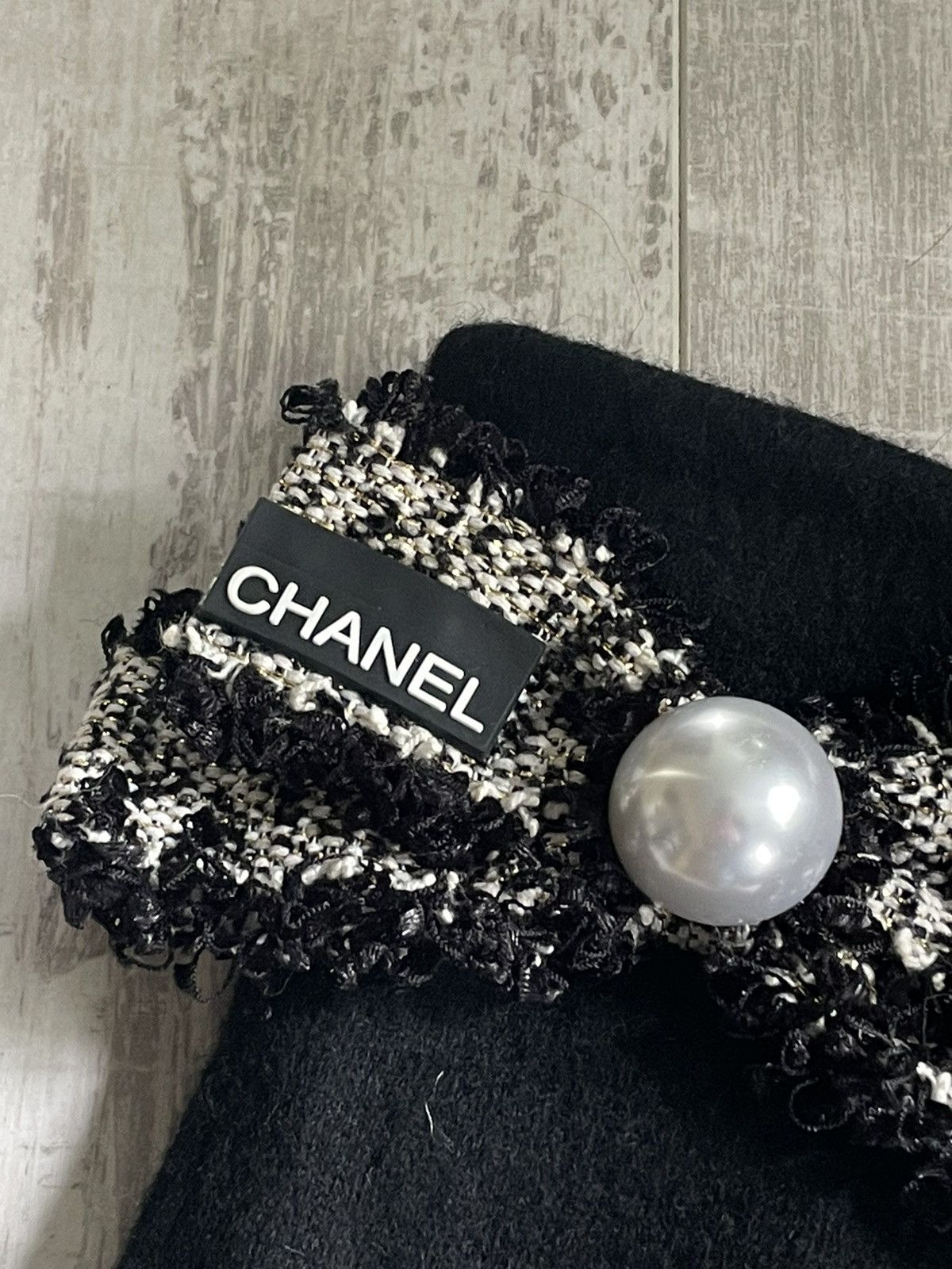 Chanel Chanel Black Gloves Size ONE SIZE - 3 Thumbnail