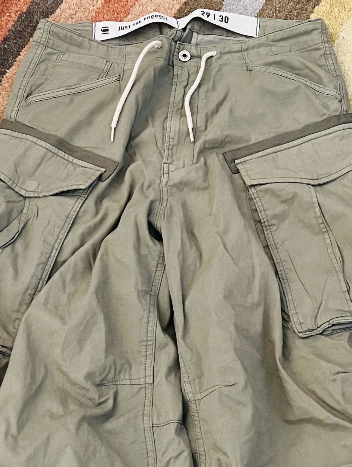 G-Star G-Star Raw Rovic Parachute Premium Shamrock Cargo Pants Size US 29 - 3 Thumbnail