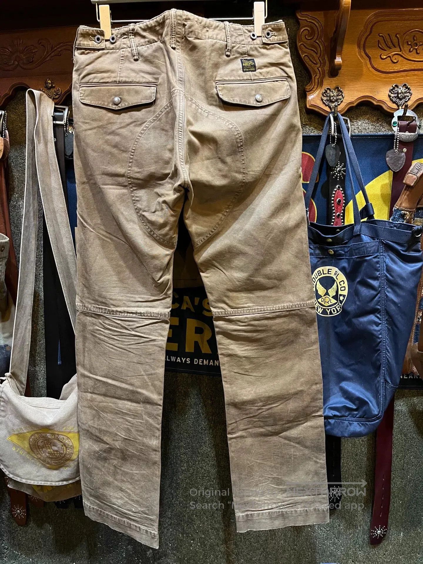 RRL Ralph Lauren rrl waxed work pants by ralph lauren. Size US 32 / EU 48 - 2 Thumbnail