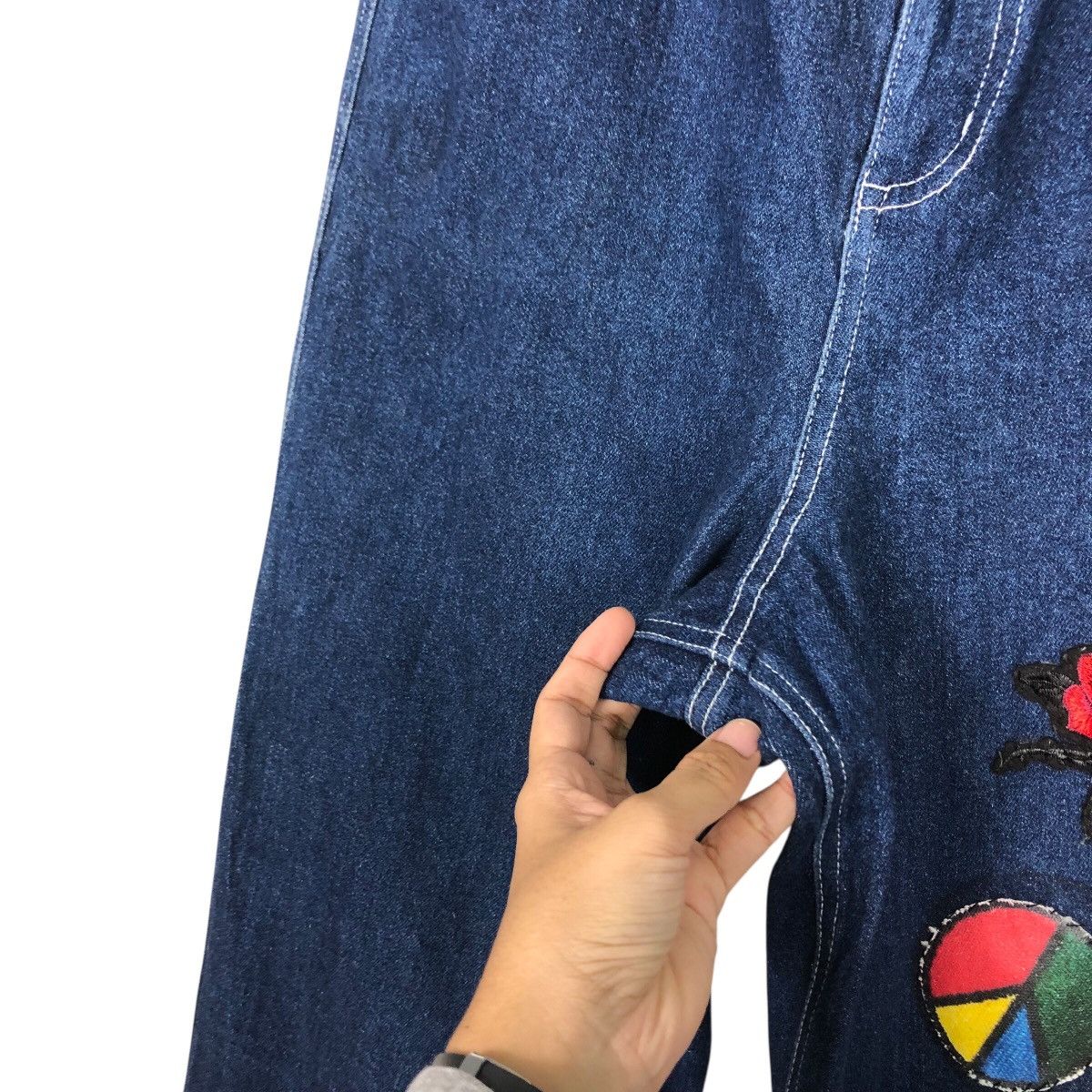Japanese Brand A Bettor Tokyo Streetwear Embroidered Patch Denim Size US 30 / EU 46 - 15 Thumbnail