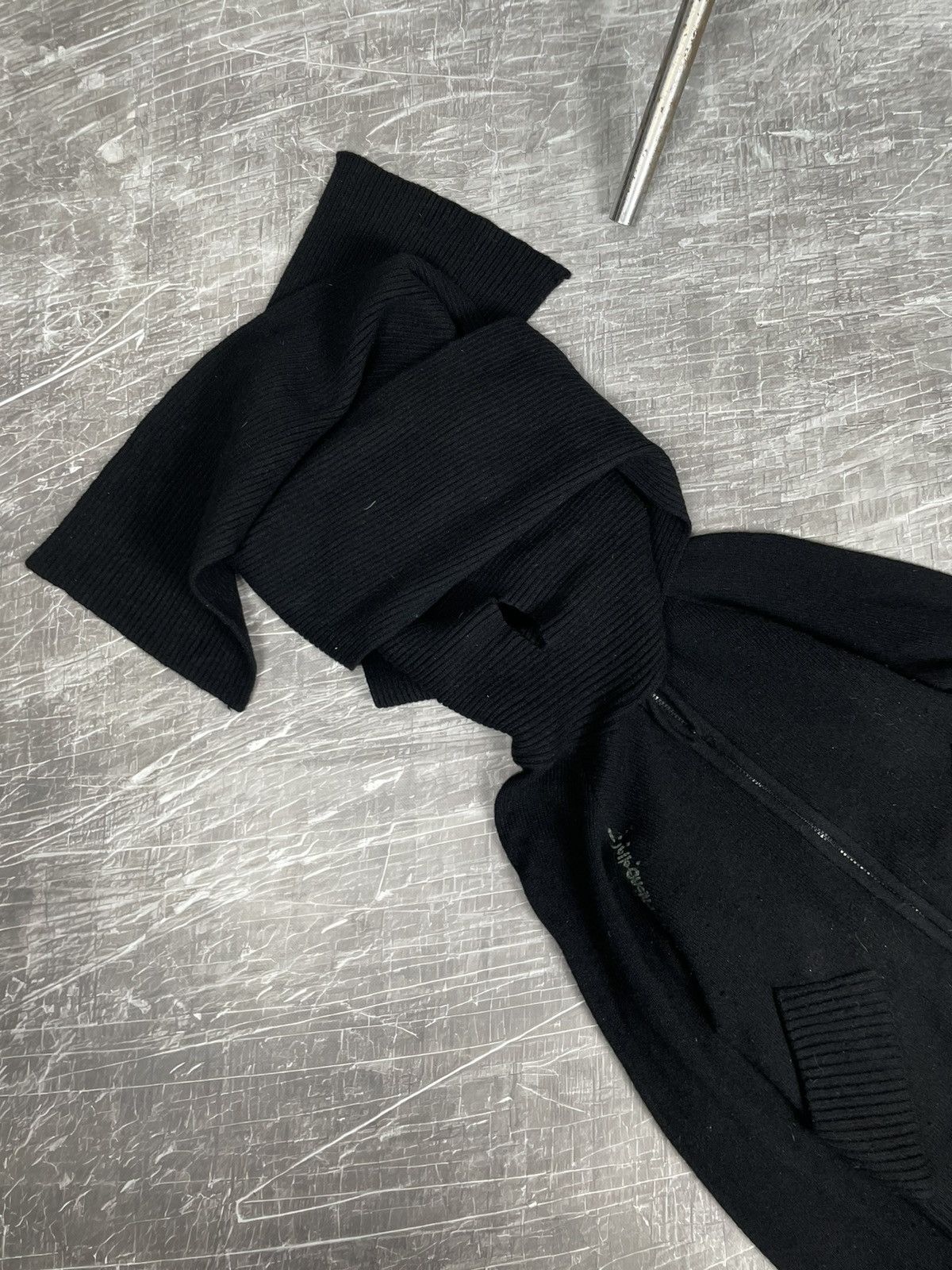 Japanese Brand Y2K Million Dollar Vintage Knit Zip Sweater Scarf Hoodie Size US S / EU 44-46 / 1 - 13 Thumbnail