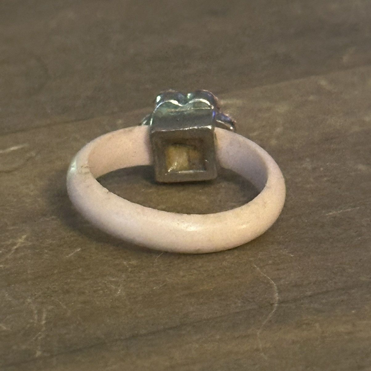 Vintage Vintage pink rhinestone flower ring Size ONE SIZE - 5 Thumbnail