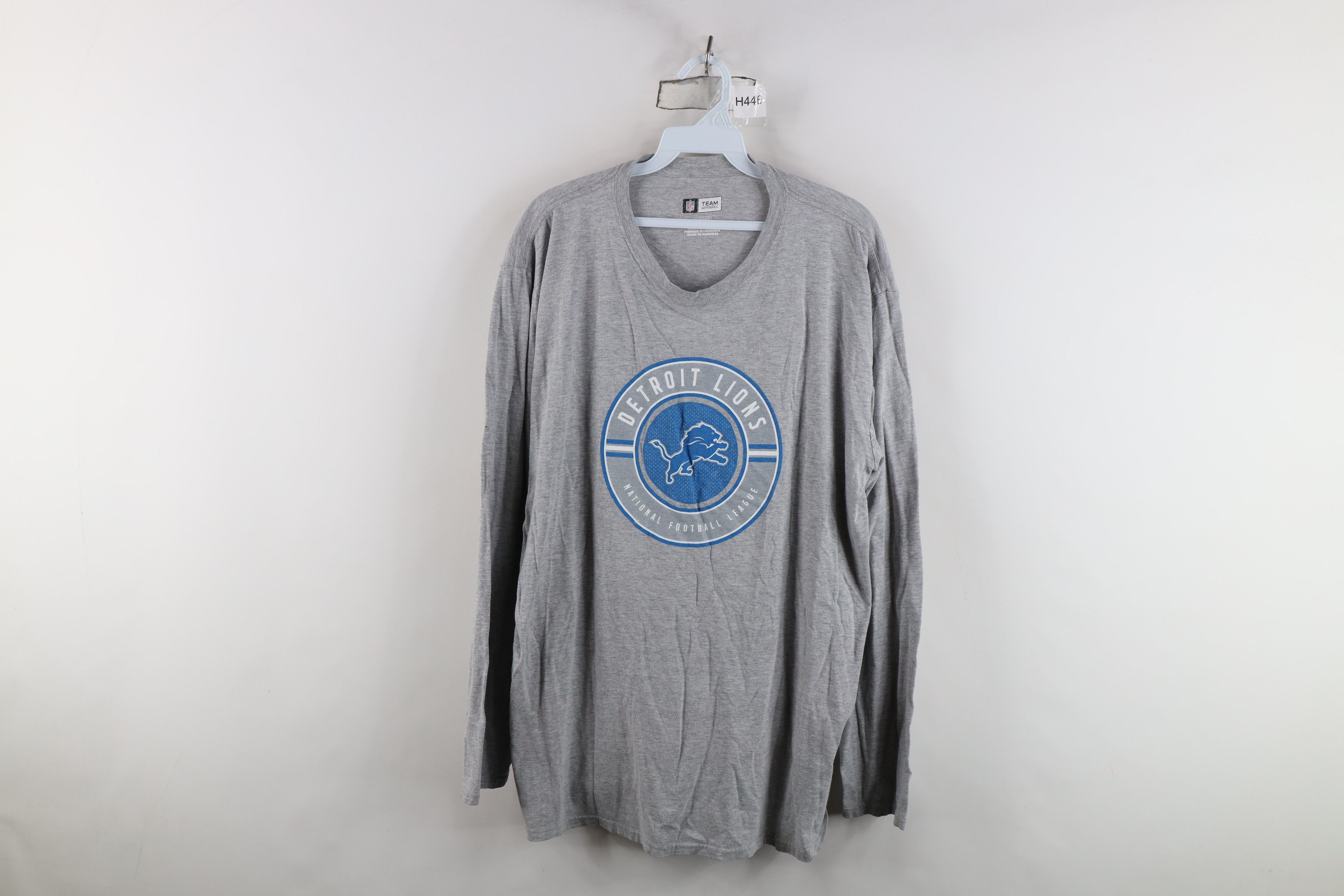 Vintage Y2K NFL Lions Football Long Sleeve T-Shirt Heather Gray Size US XL / EU 56 / 4 - 1 Thumbnail