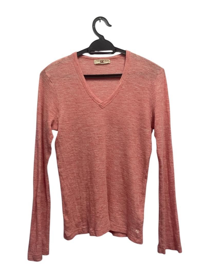 45rpm Vintage R 45rpm V Neck Wool Knit Sweater, Size 3, Pink Size S / US 4 / IT 40 - 1 Thumbnail