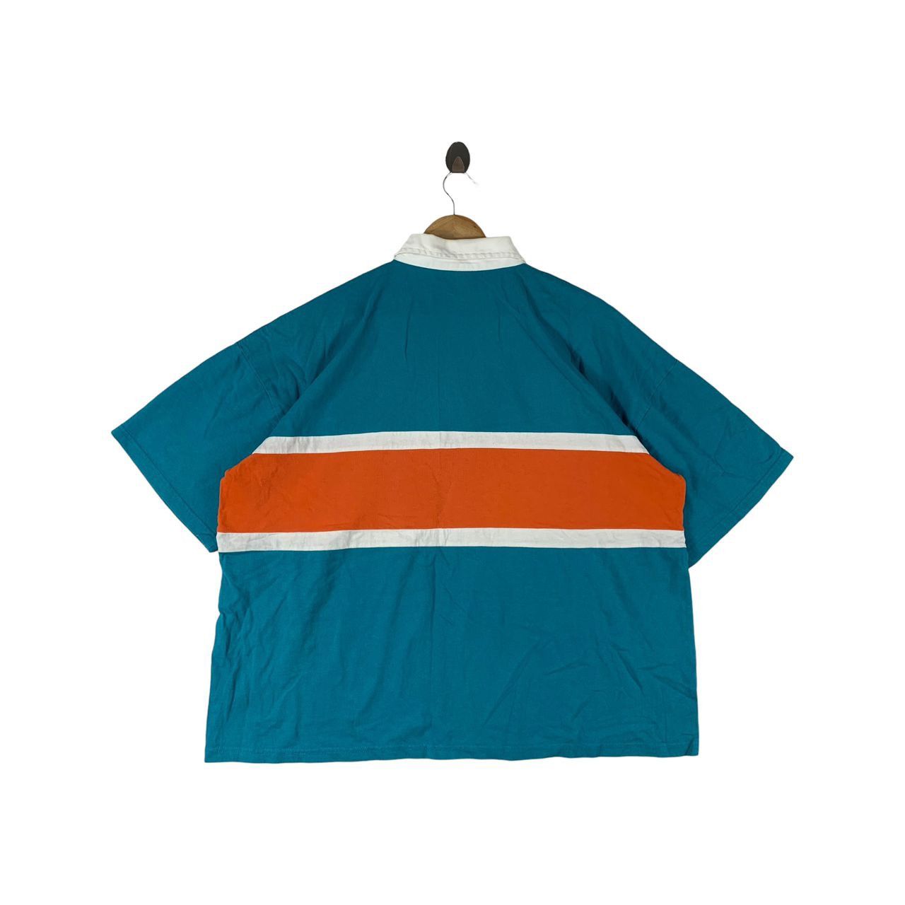 NFL MIAMI DOLPHINS half zipper polo tee Size US M / EU 48-50 / 2 - 4 Thumbnail