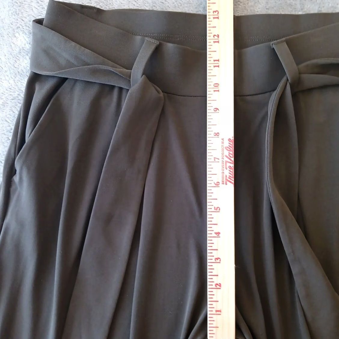 Express Express Ankle Pants Womens Small Green Belted Pleated Pull On Stretch 28x28 Size 28" / US 6 / IT 42 - 4 Thumbnail