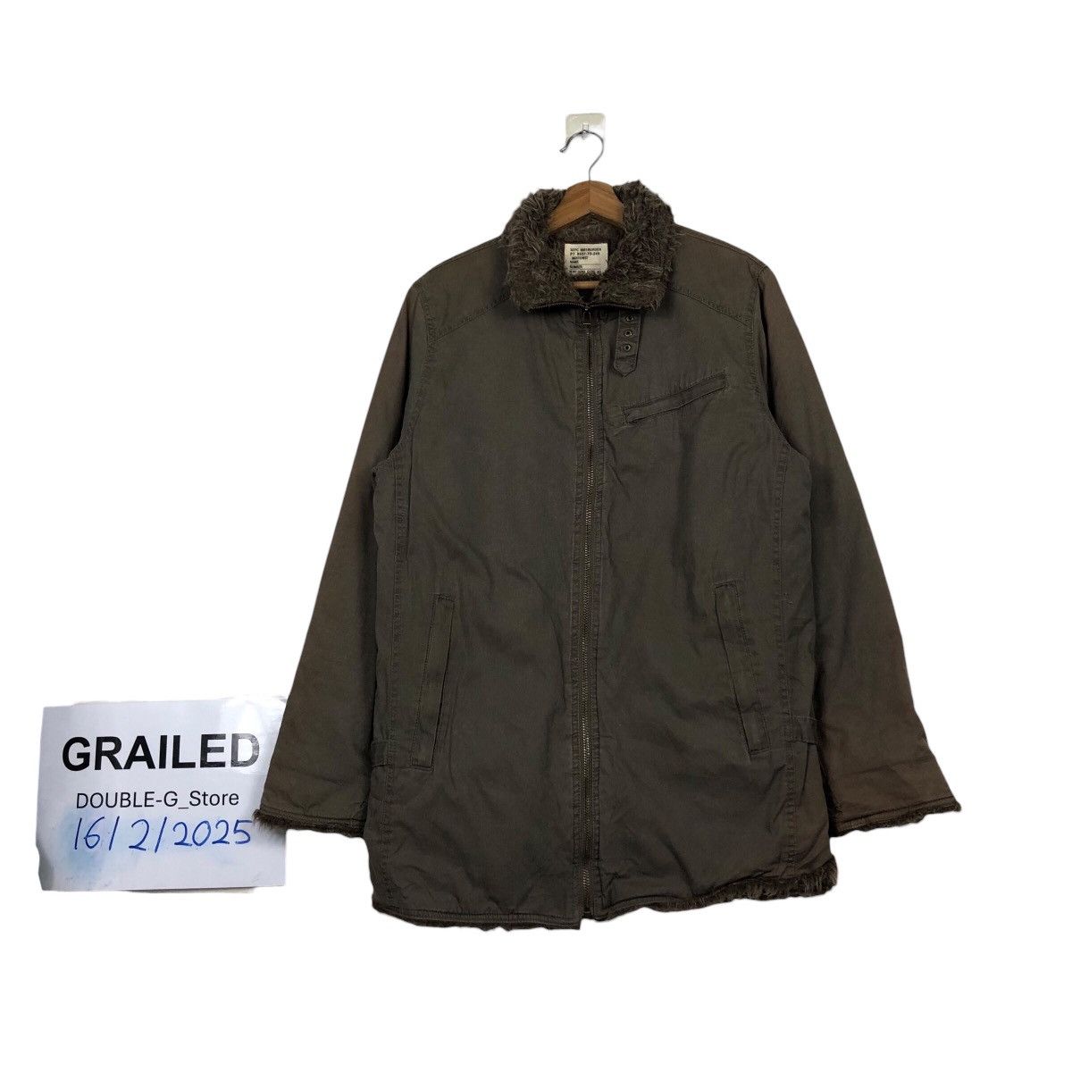 Japanese Brand × Vintage 📌Vintage Military Biker Jacket Burden Blanket Parka Style Size US M / EU 48-50 / 2 - 1 Thumbnail