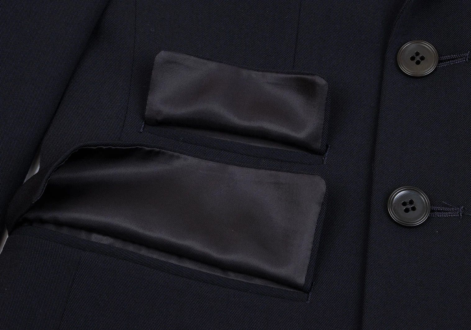 Jean Paul Gaultier Double-Breasted Wool-Blend Jacket in Navy, Size 44M Size US S / EU 44-46 / 1 - 10 Thumbnail