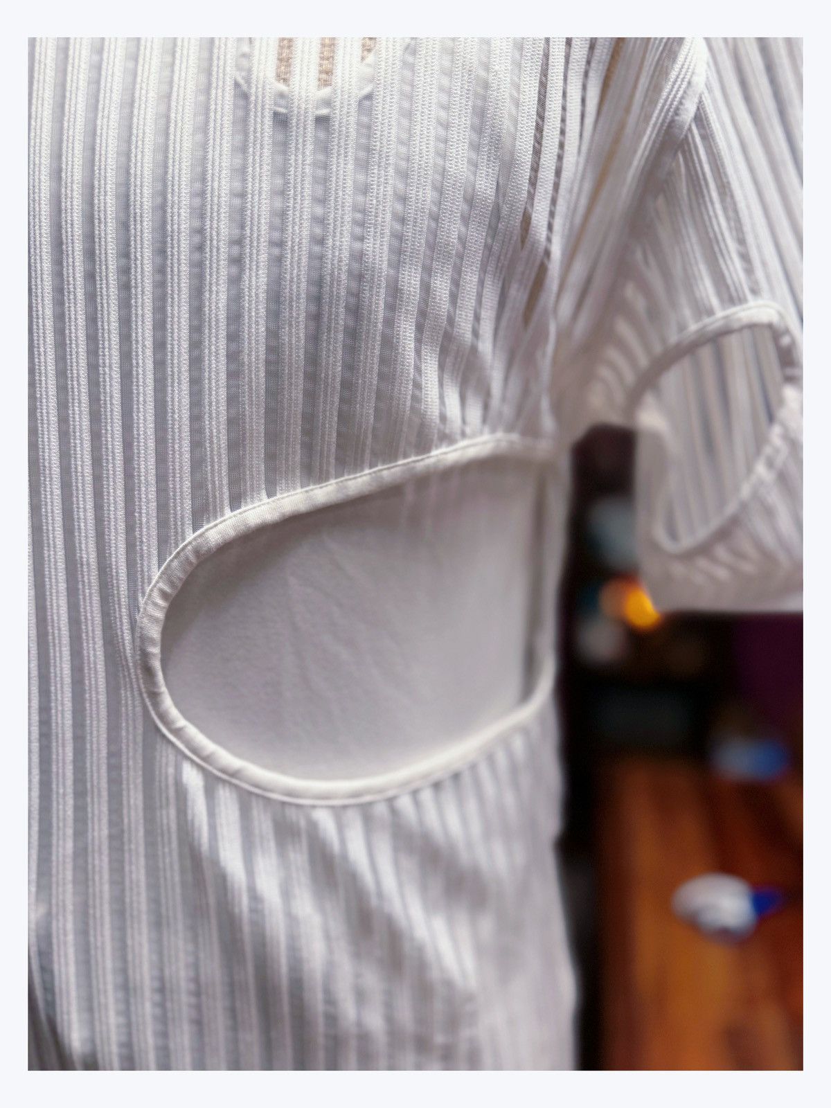 Other Avant-Garde Cutout Top Set – White Tank + Textured Mesh Size US M / EU 48-50 / 2 - 6 Thumbnail