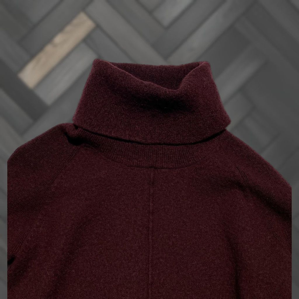 Cynthia Rowley Cynthia Rowley Sweater Womens Small Burgundy Merino Wool Turtleneck Raglan Knit Size S / US 4 / IT 40 - 1 Thumbnail