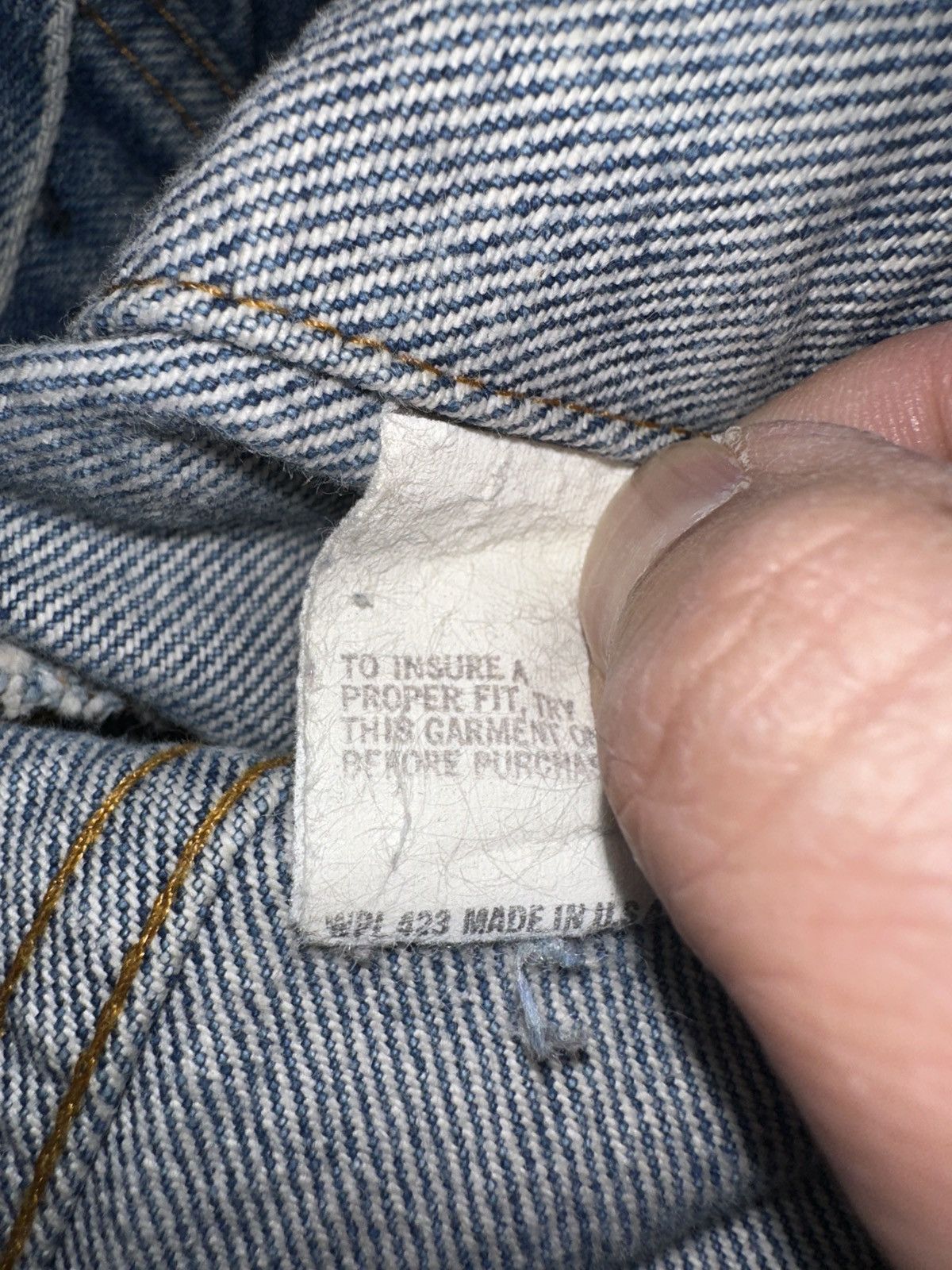 Levi's Vintage Clothing × Vintage Vtg 80s 90s Levi’s Strauss Faded Trucker Jean Jacket READ Size US S / EU 44-46 / 1 - 7 Thumbnail
