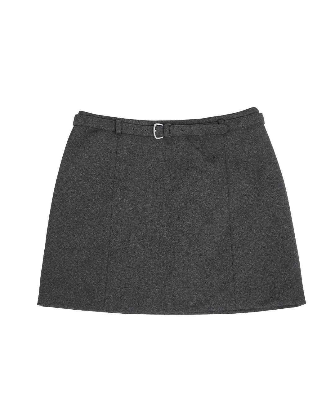 Miu Miu Miu Miu F/W1997 Belted Wool Skirt Size 30" / US 8 / IT 44 - 1 Thumbnail