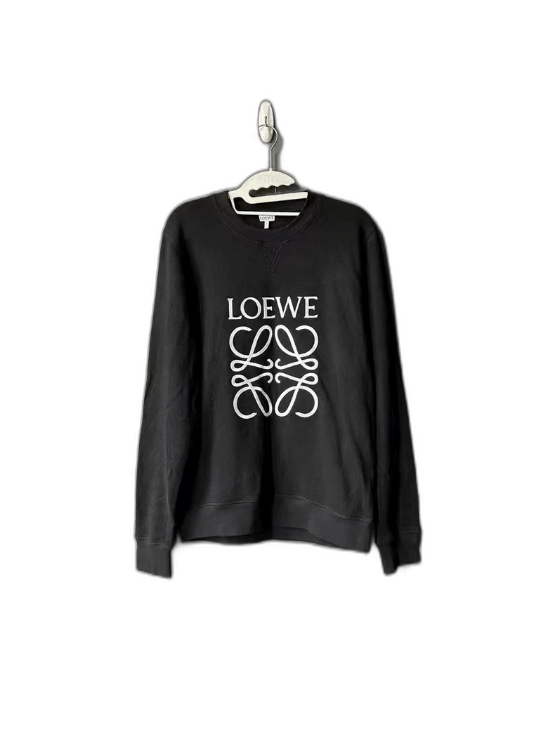 Loewe LOEWE Black Embroidered Sweatshirt Size S Size US S / EU 44-46 / 1 - 1 Thumbnail