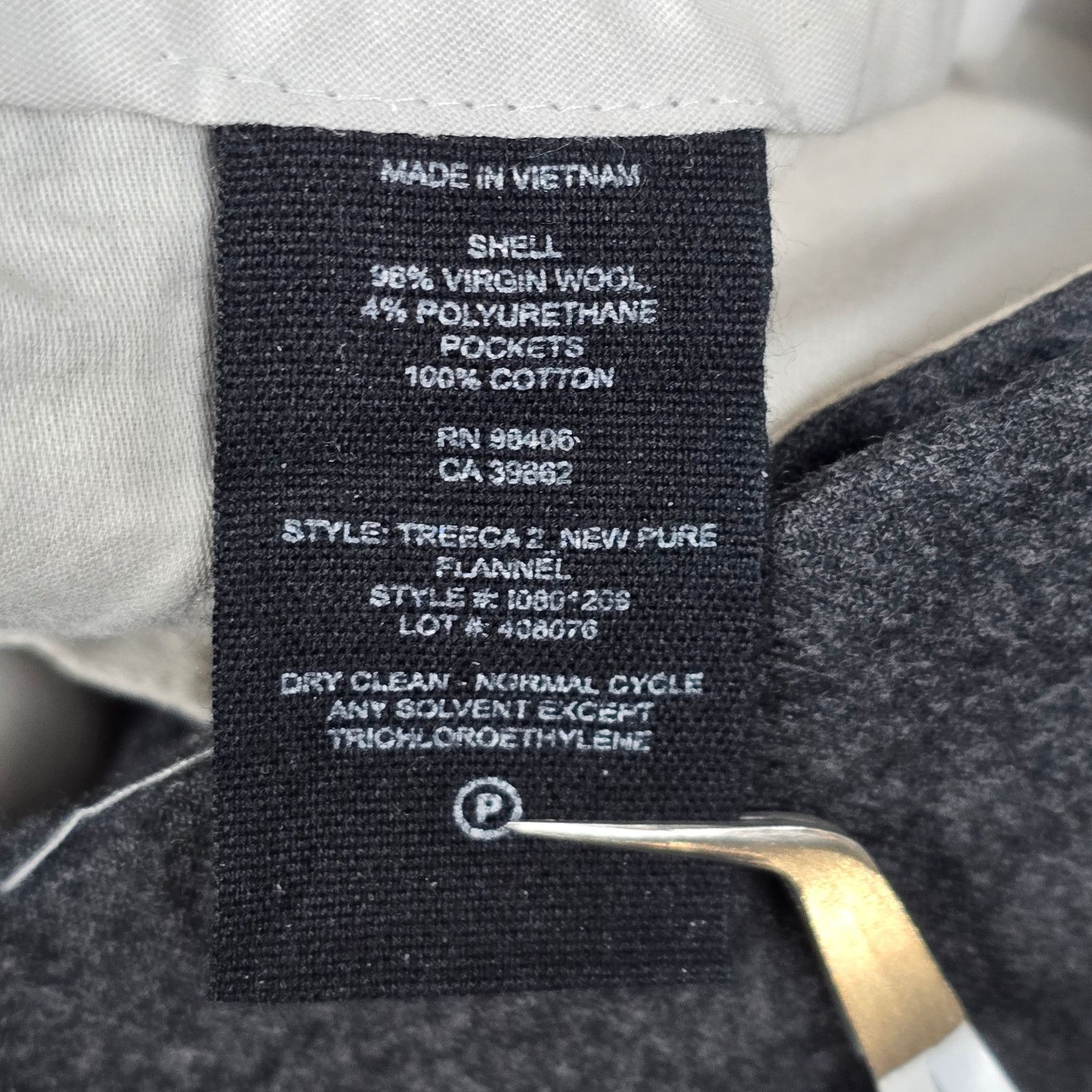 Theory Theory Womens 6 Gray Flat Front Dress Pants 96% Virgin Wool Size 28" / US 6 / IT 42 - 10 Thumbnail