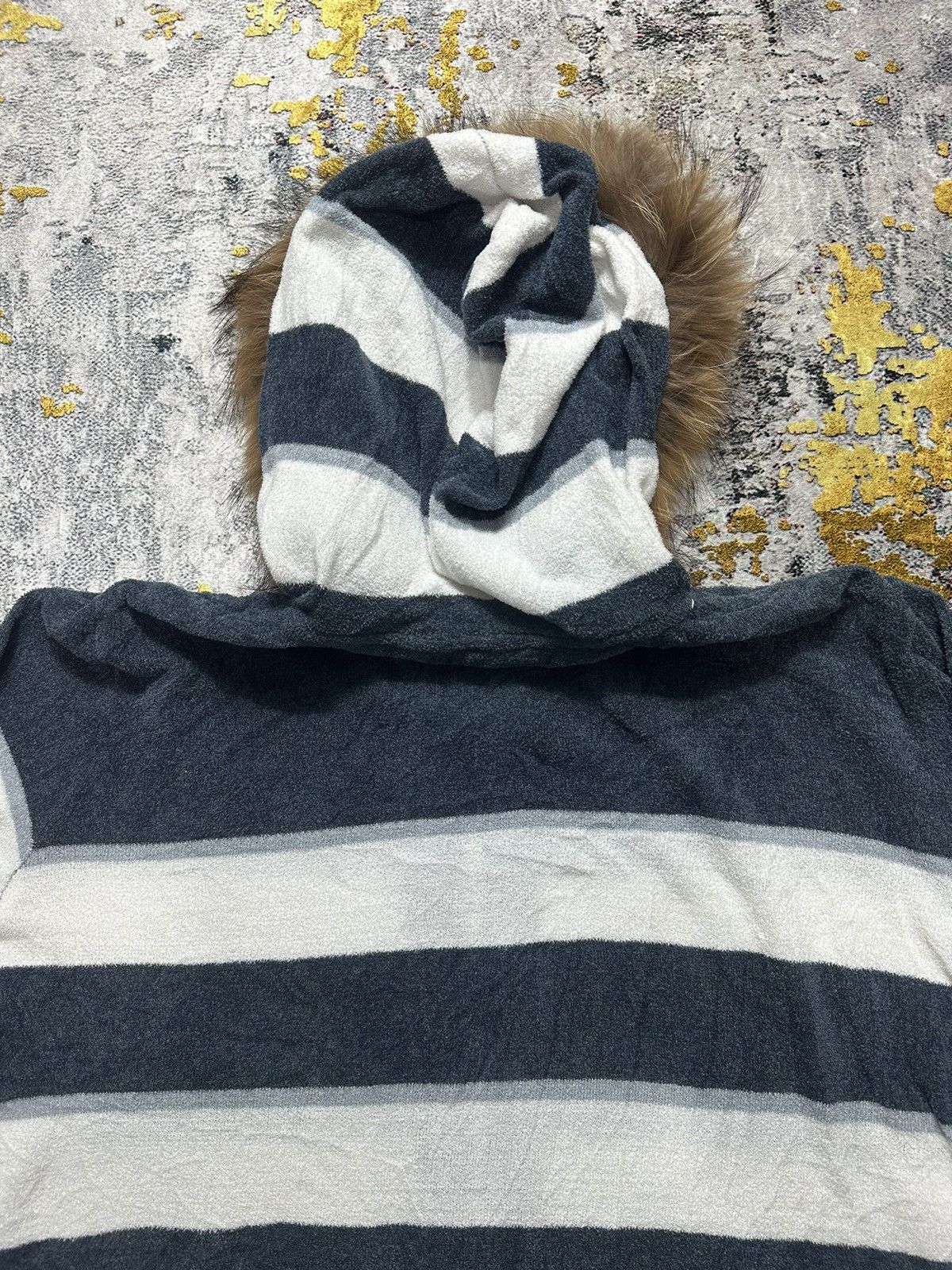 20471120 GELATO PIQUE HOMME STRIPE FUR ZIP HOODIE COTTON JAPAN BRAND Size US XL / EU 56 / 4 - 10 Thumbnail