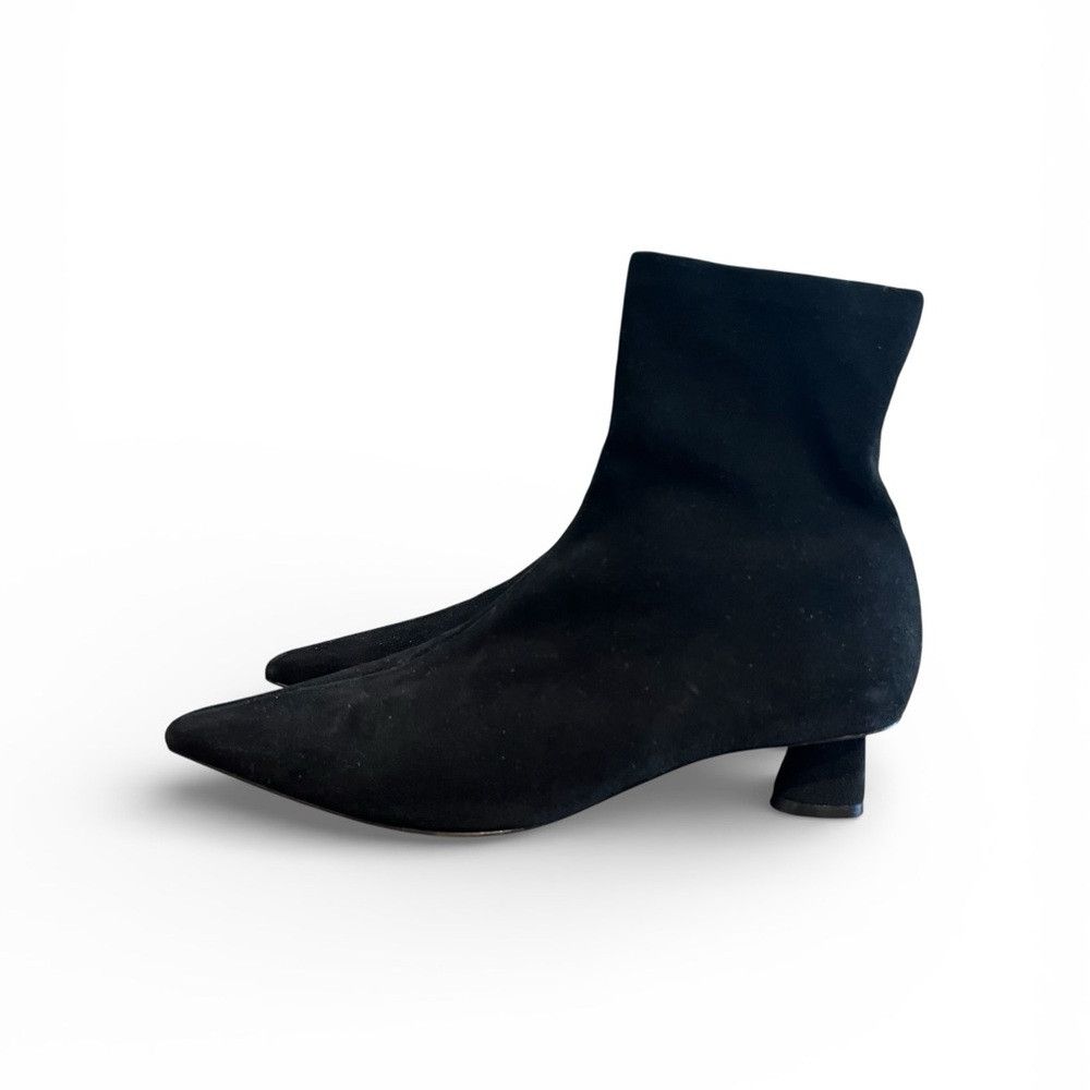 Robert Clergerie Clergerie “Sage” Black Stretch Suede Sock Booties EU 38 NEW Size US 7.5 / IT 37.5 - 1 Thumbnail