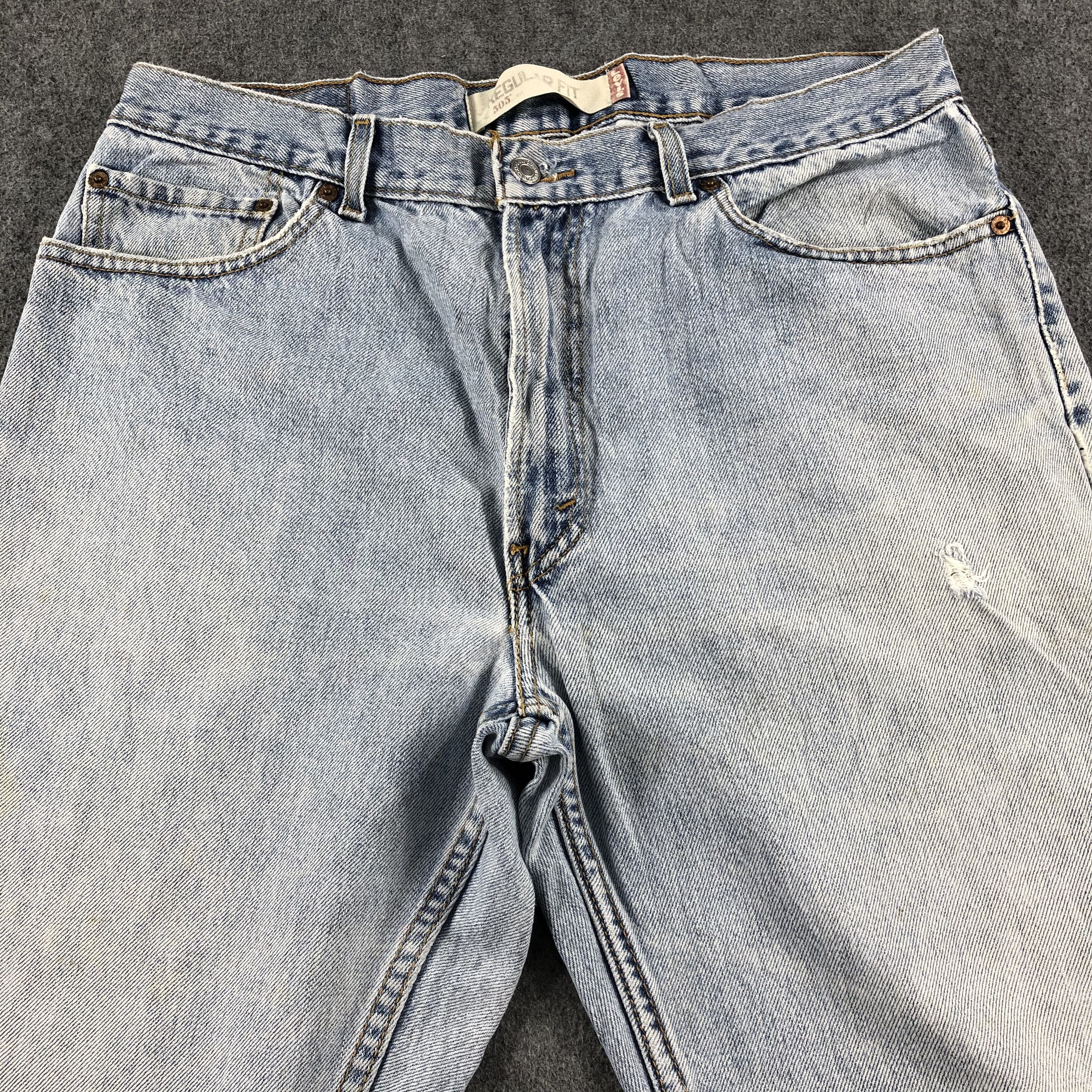 Levi's Vintage Blue Wash Levis 505 Jeans-J2446 Size US 36 / EU 52 - 3 Thumbnail