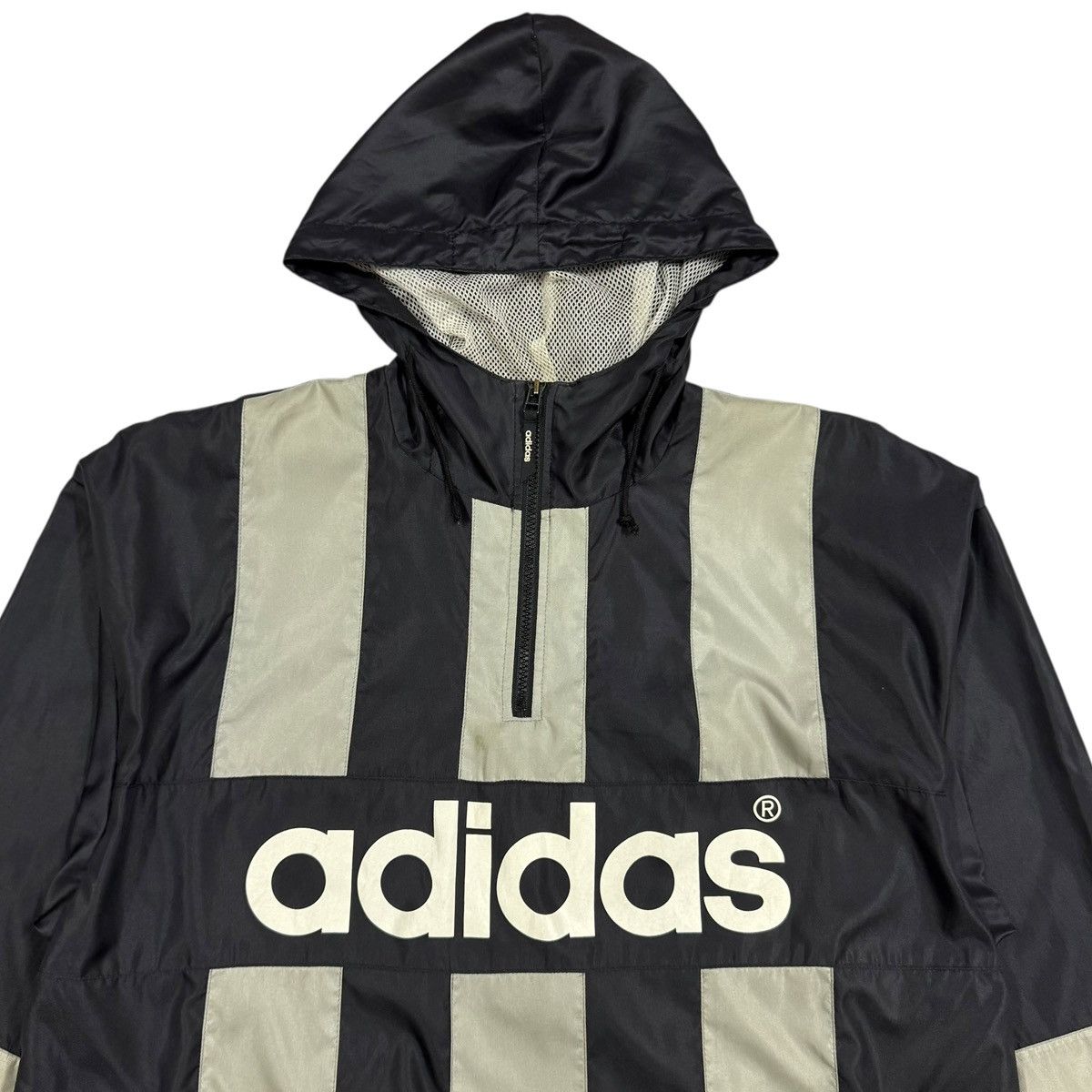 Adidas Vtg🔥Adidas Half Zipper Pullover Hoodies Windbreaker Size US L / EU 52-54 / 3 - 4 Thumbnail