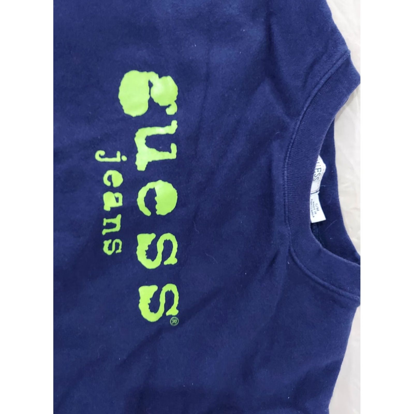 Guess VINTAGE Guess Jeans Sweater S Small Navy Blue Cotton Sweatshirt Mens Size US S / EU 44-46 / 1 - 2 Thumbnail