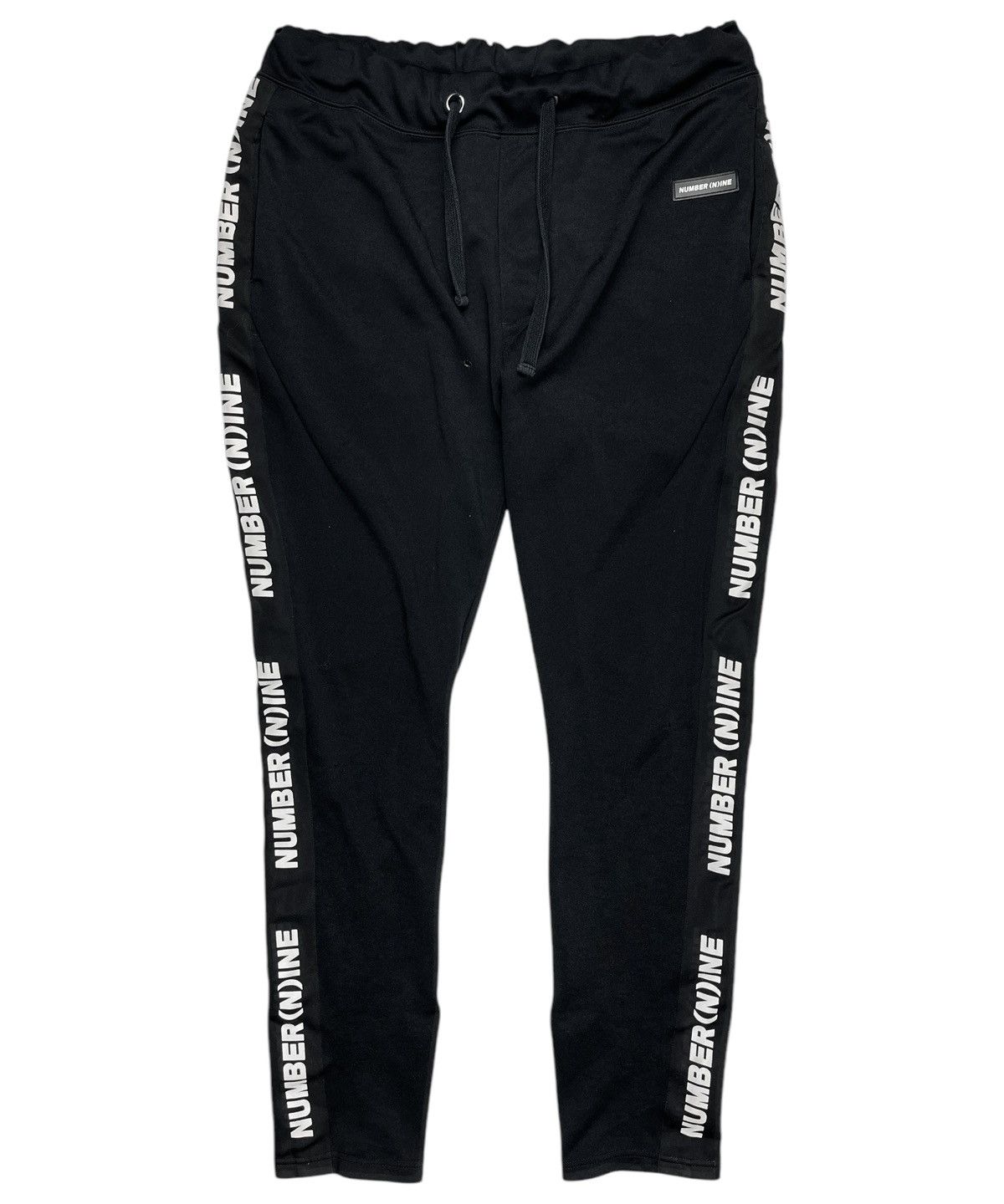 Number (N)ine Logo Side Taped Tracksuit Sweatpants Black