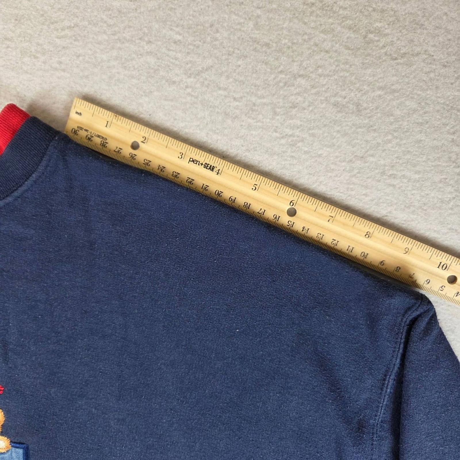 Designer VTG M&C Sportswear Women's XL Navy Embroidered Sweatshirt Size XL / US 12-14 / IT 48-50 - 9 Thumbnail