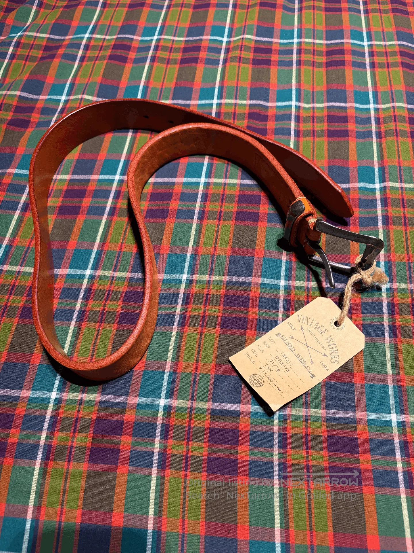 Other VINTAGE WORKS Leather Belt. Size ONE SIZE - 2 Thumbnail