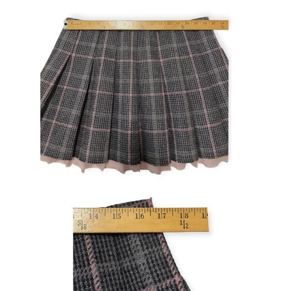 LoveShackFancy Loveshackfancy Rooney Pleated Wool Miniskirt, Plaid, Size 10 Size 32" / US 10 / IT 46 - 10 Thumbnail