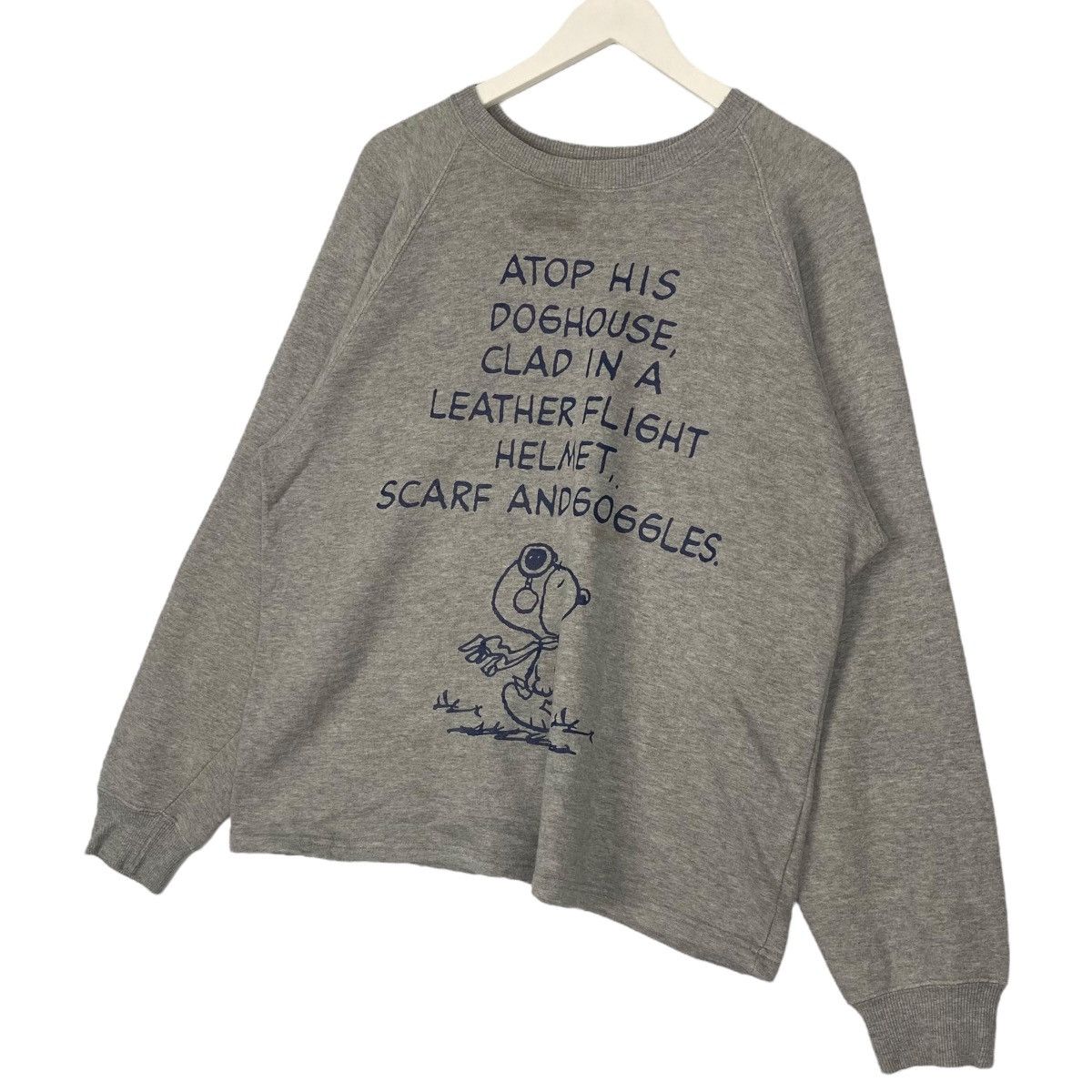 Vintage Vintage Peanut Snoopy Sweatshirt Crewneck Grey Size M Size M / US 6-8 / IT 42-44 - 2 Thumbnail