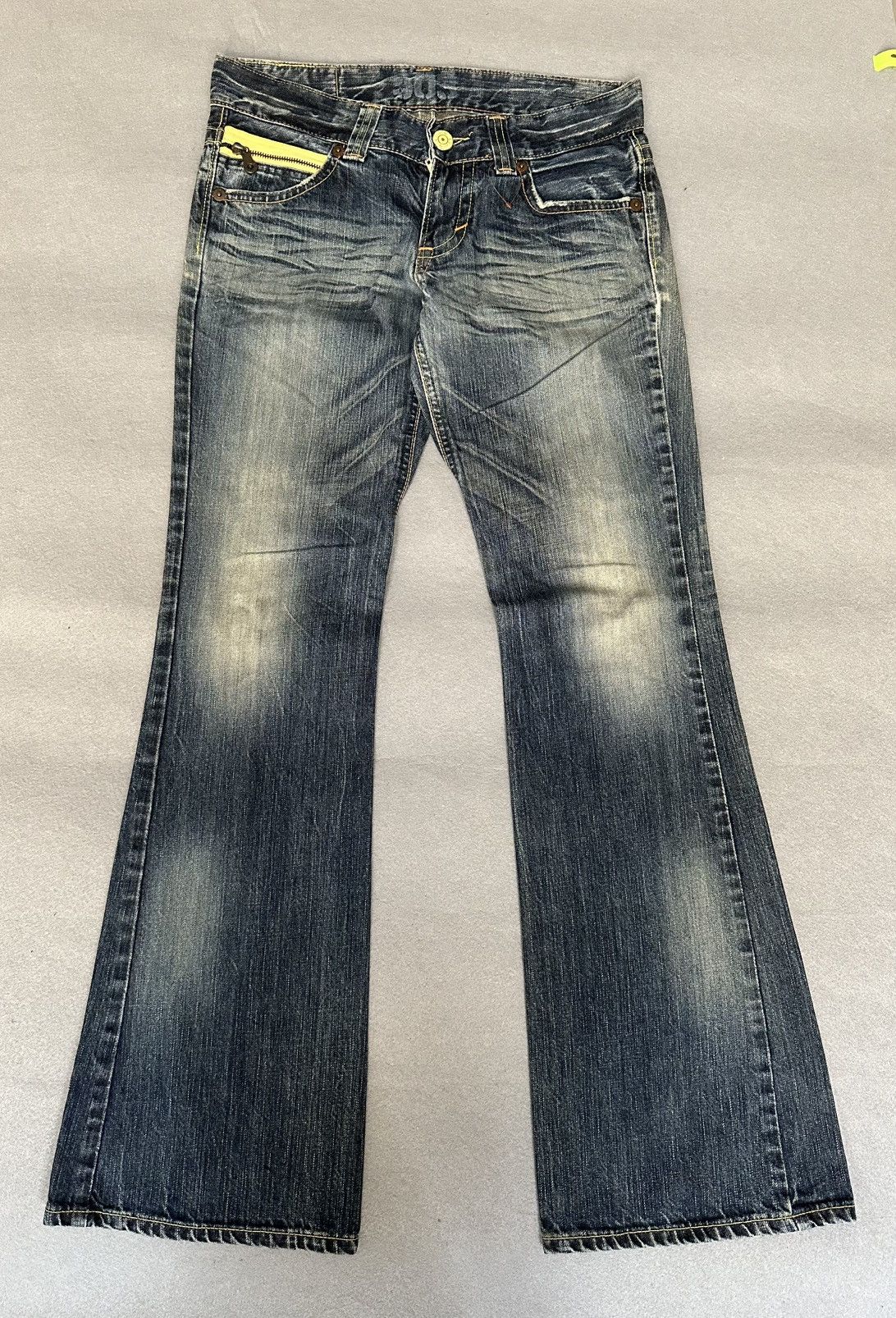 Japanese Brand FLARE Edwin 503 Low Rise Design Denim Size US 31 - 1 Thumbnail