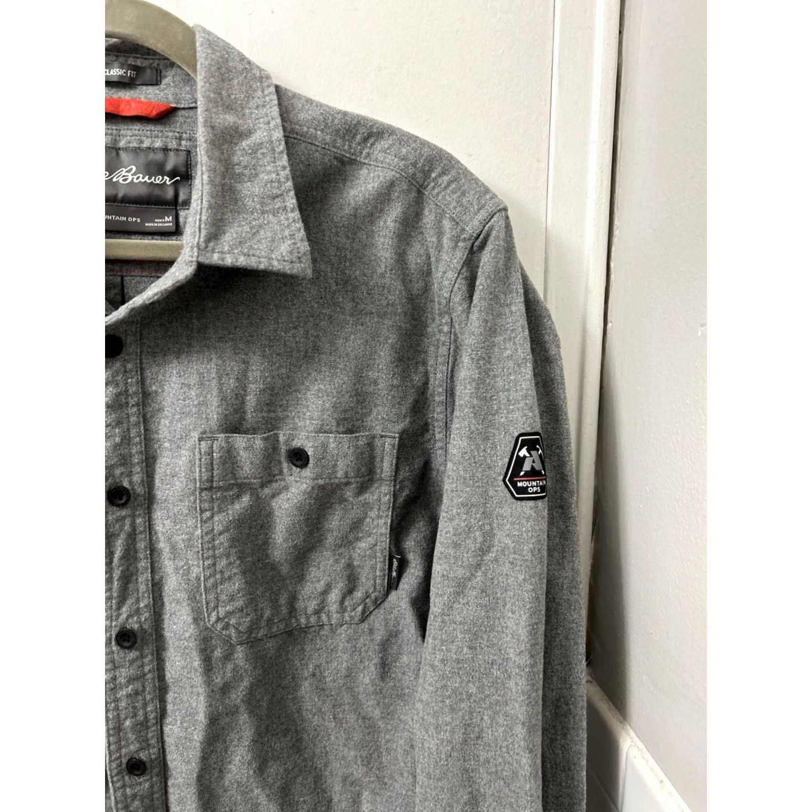 Eddie Bauer Eddie Bauer Mountain Ops Flannel Shirt Mens Medium Gray Classic Fit Button Down Size US M / EU 48-50 / 2 - 4 Thumbnail