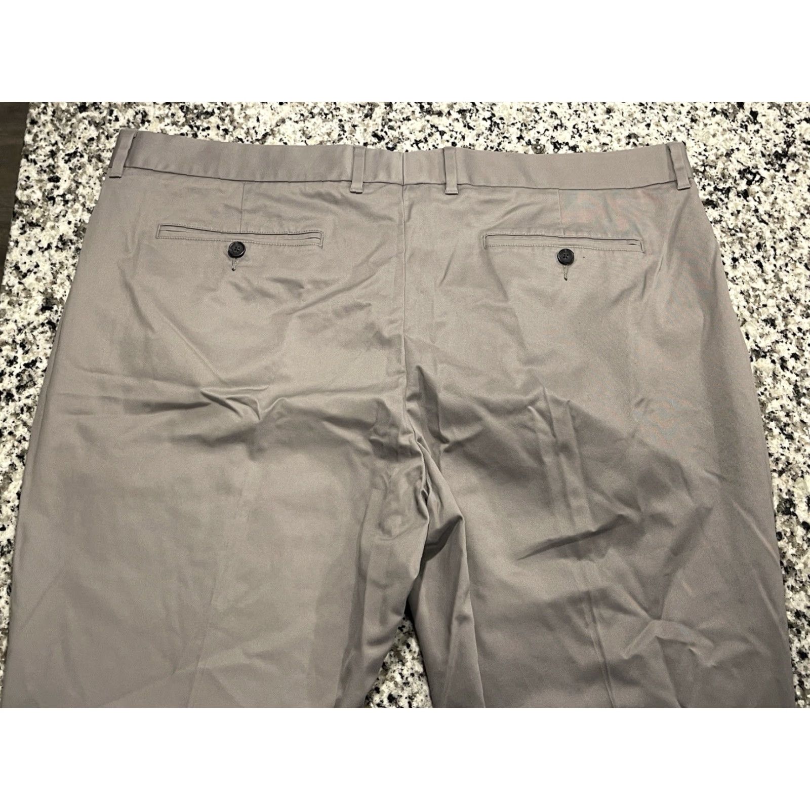 Bonobos Bonobos Weekday Warrior Dress Pants 43/29.5 Athletic Gray Solid Stretch Business Casual Formal Travel NWOT Mens Size US 43 - 6 Thumbnail