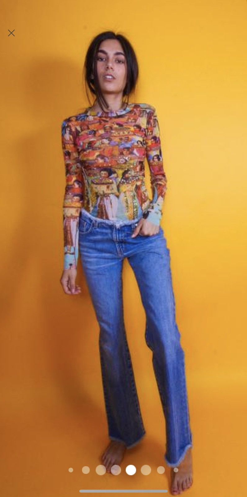Jean Paul Gaultier × Vintage Jean Paul Gaultier JPG F/W 1998 archive mesh longsleeve Size M / US 6-8 / IT 42-44 - 5 Thumbnail